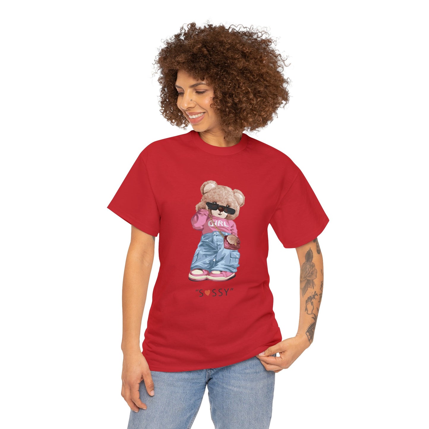 Sassy bear- Heavy Cotton Tee Shirt
