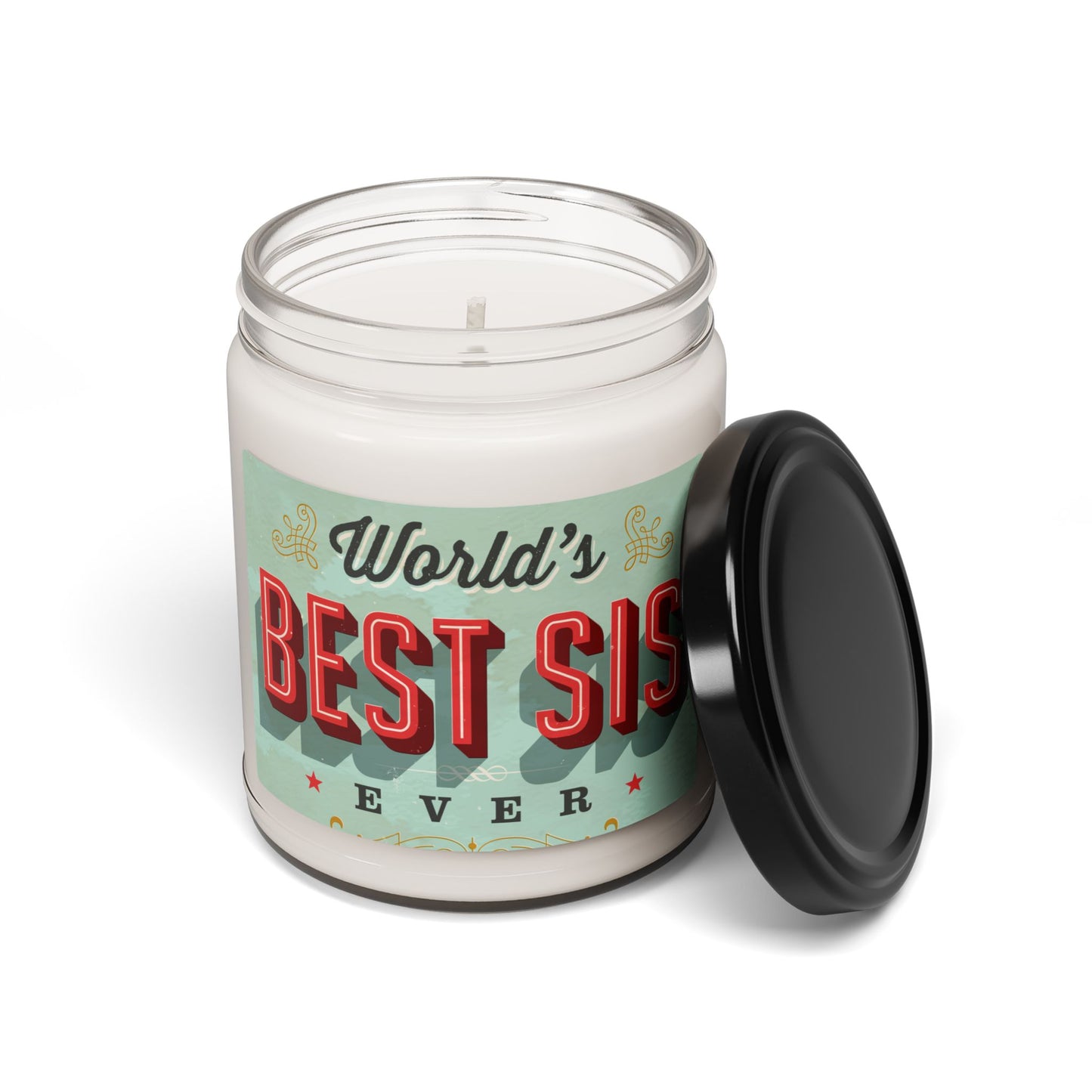 World’s best sis- Scented Soy Candle, 9oz