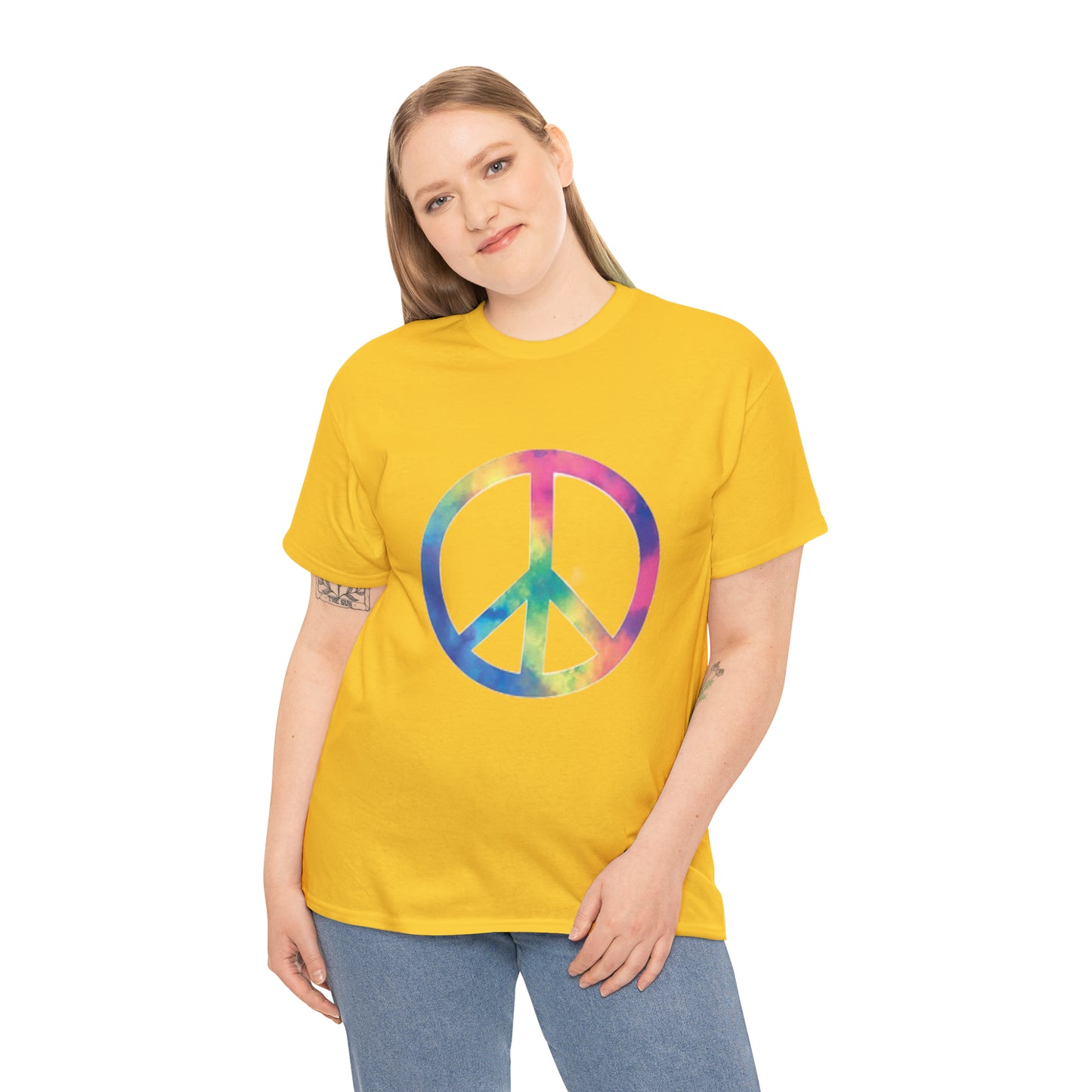 Peace- Unisex Heavy Cotton Tee