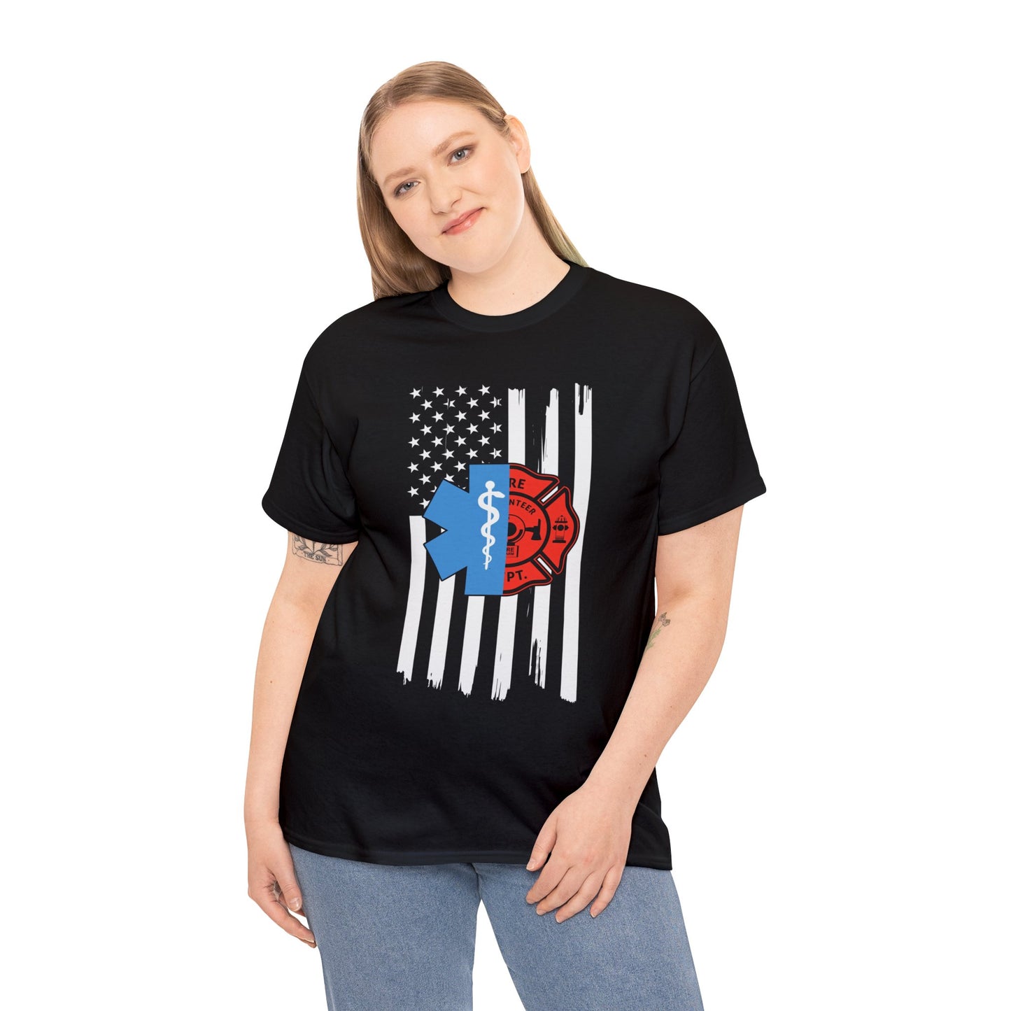 EMT FIRE— Unisex Heavy Cotton Tee