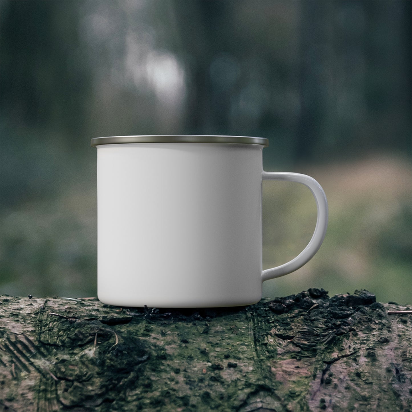 Cozy Enamel Camping Mug, Relaxation Mug, Outdoor Drinkware, Gift for Hikers, Adventure Accessory, Camping Essentials, Durable Mug