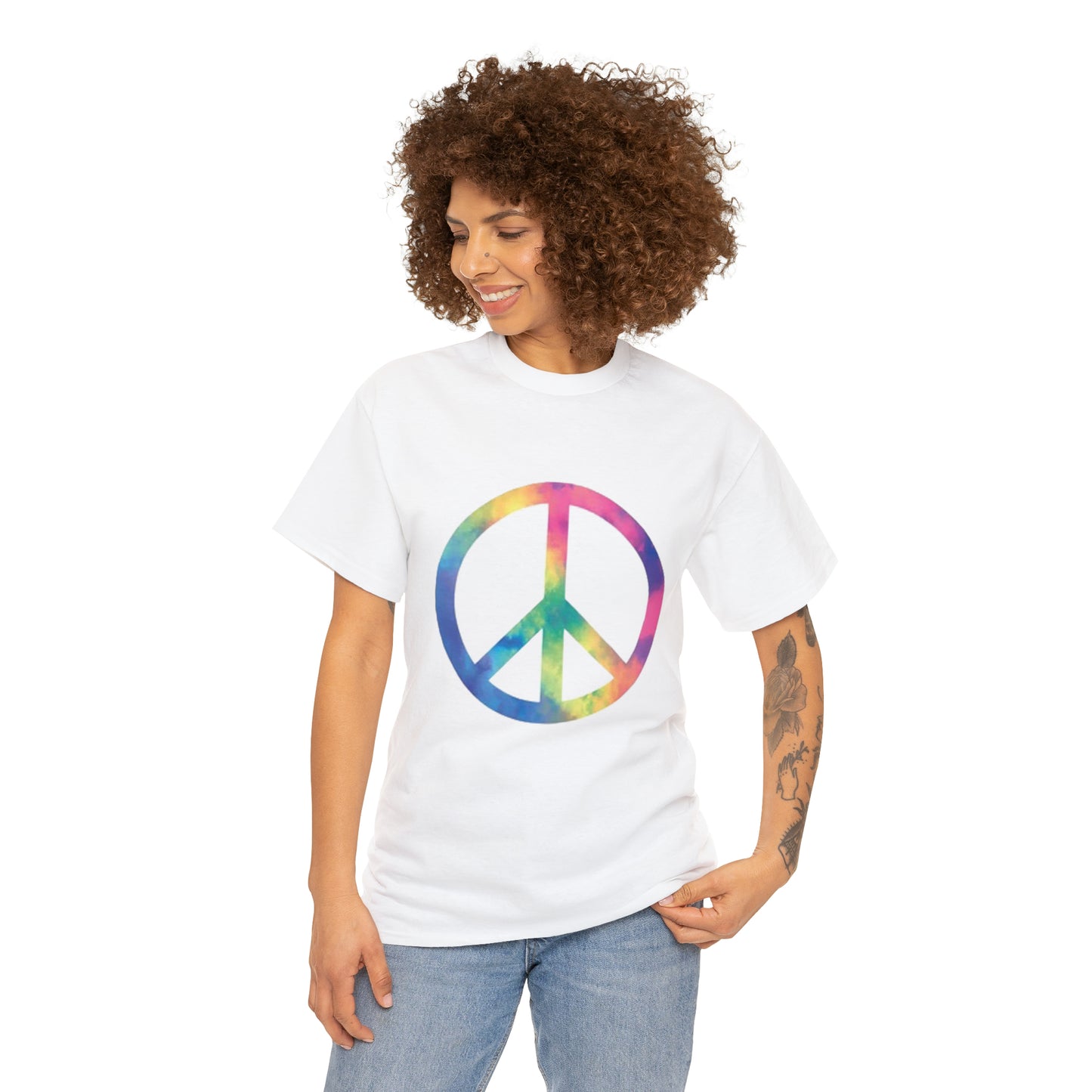 Peace- Unisex Heavy Cotton Tee