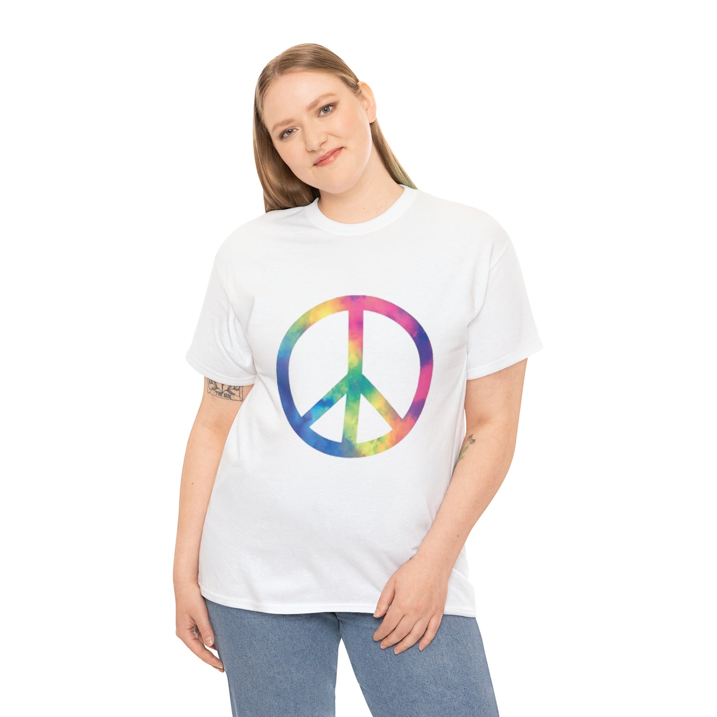 Peace- Unisex Heavy Cotton Tee