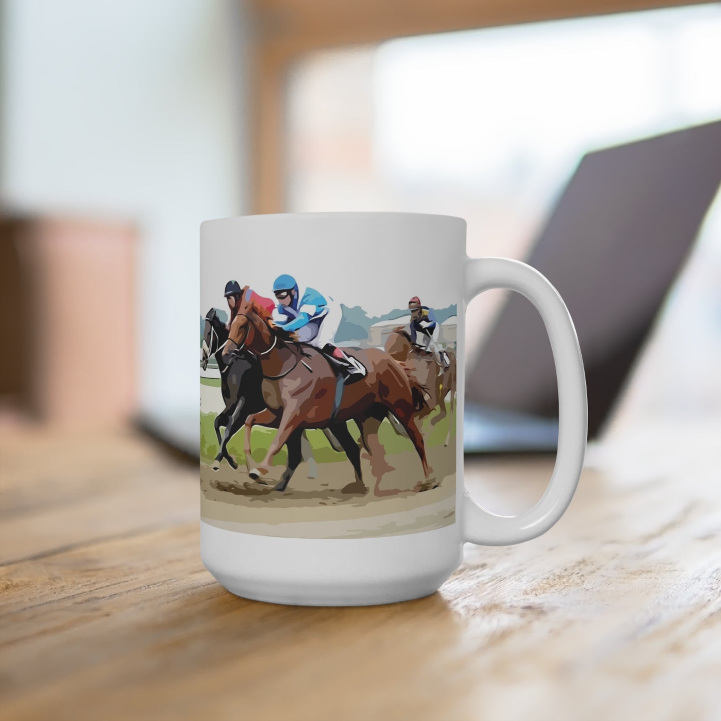 Horse race- coffee Mug 15oz