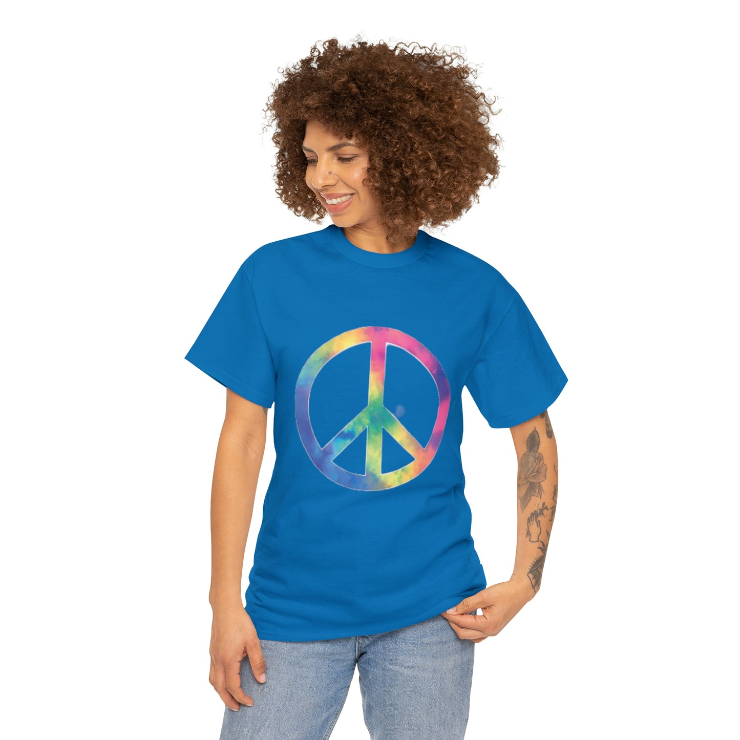 Peace- Unisex Heavy Cotton Tee