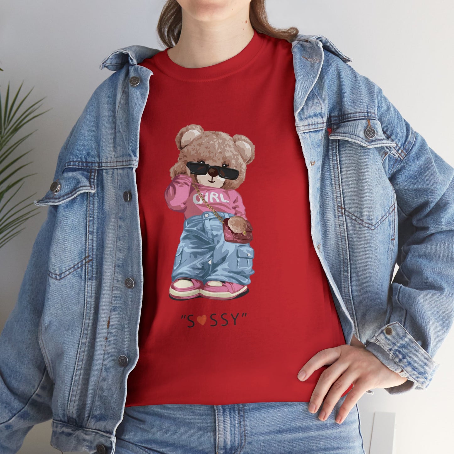 Sassy bear- Heavy Cotton Tee Shirt