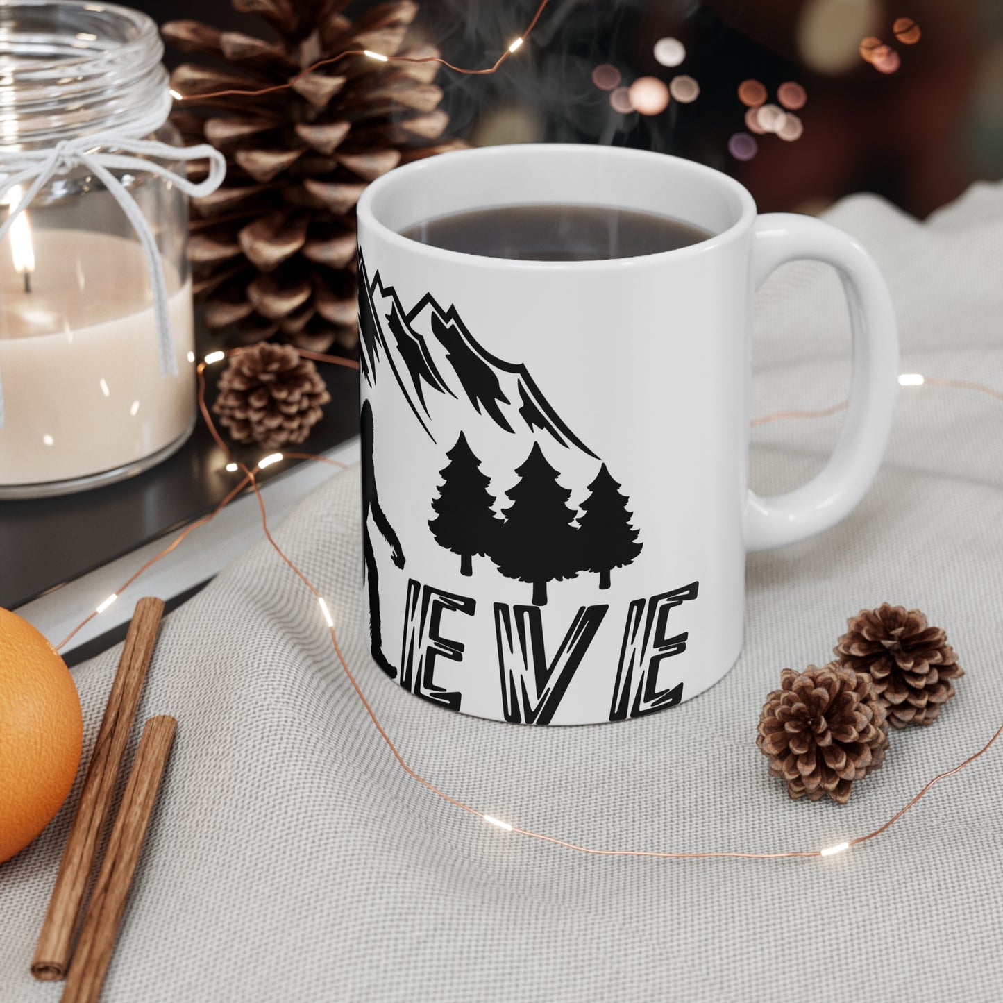 Adventure Awaits Bigfoot Mug - 11oz Mountain Design