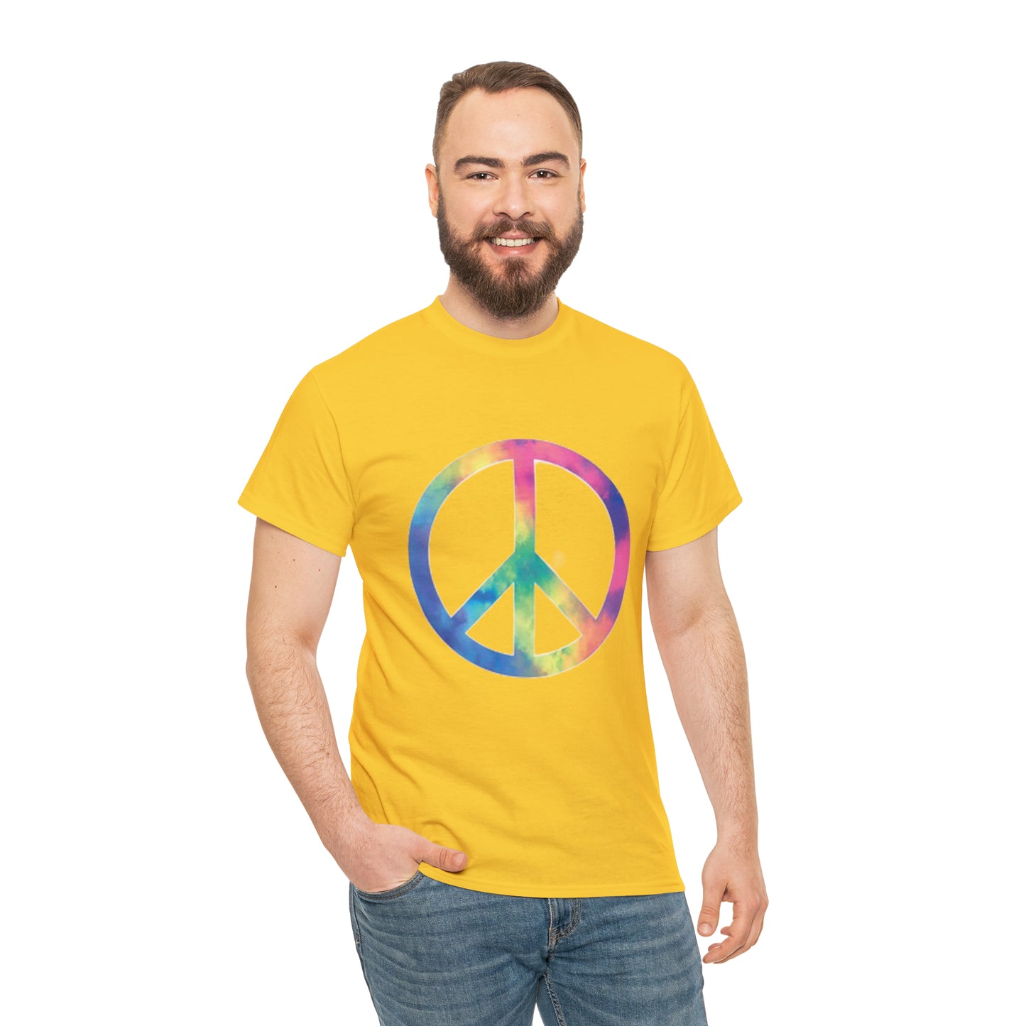 Peace- Unisex Heavy Cotton Tee