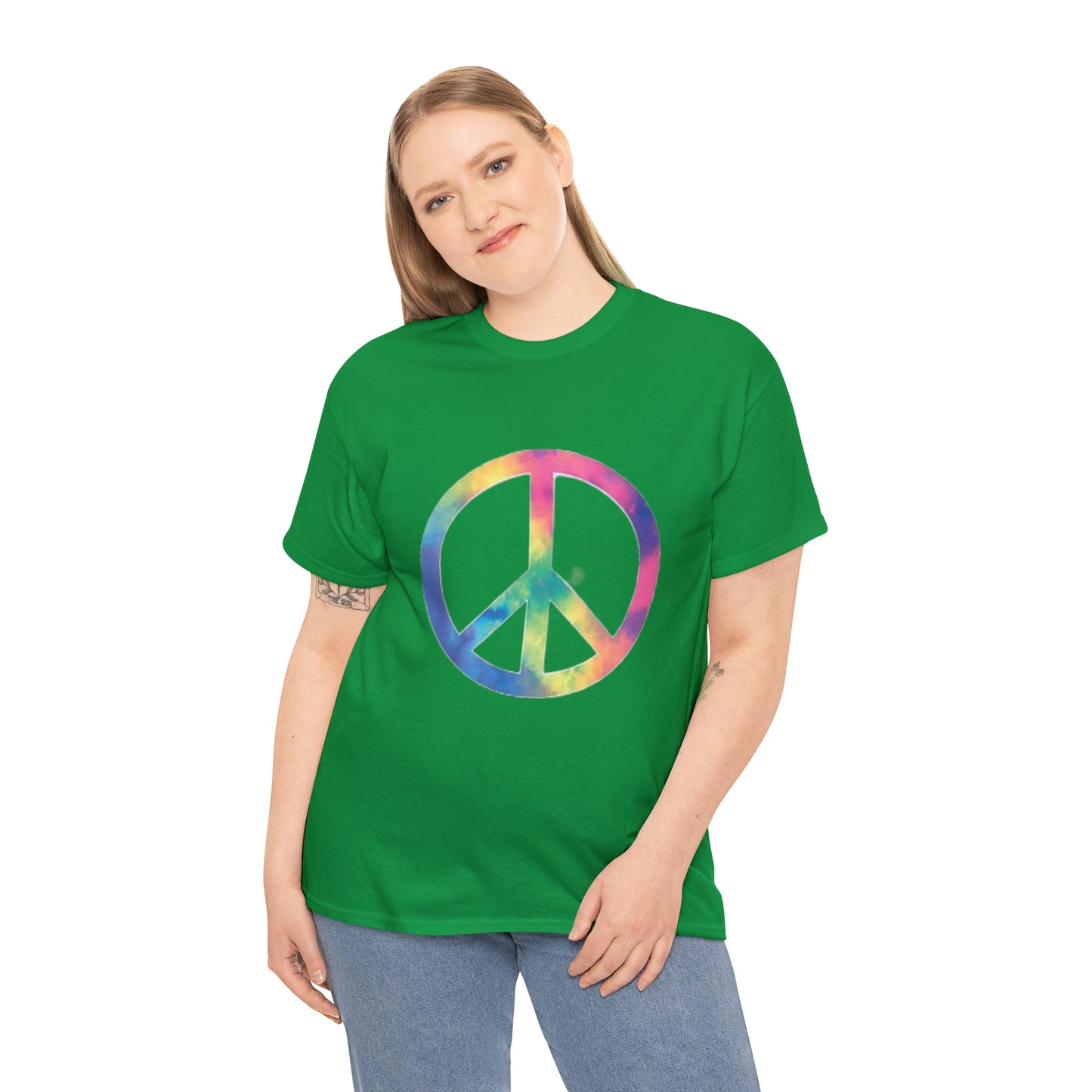 Peace- Unisex Heavy Cotton Tee