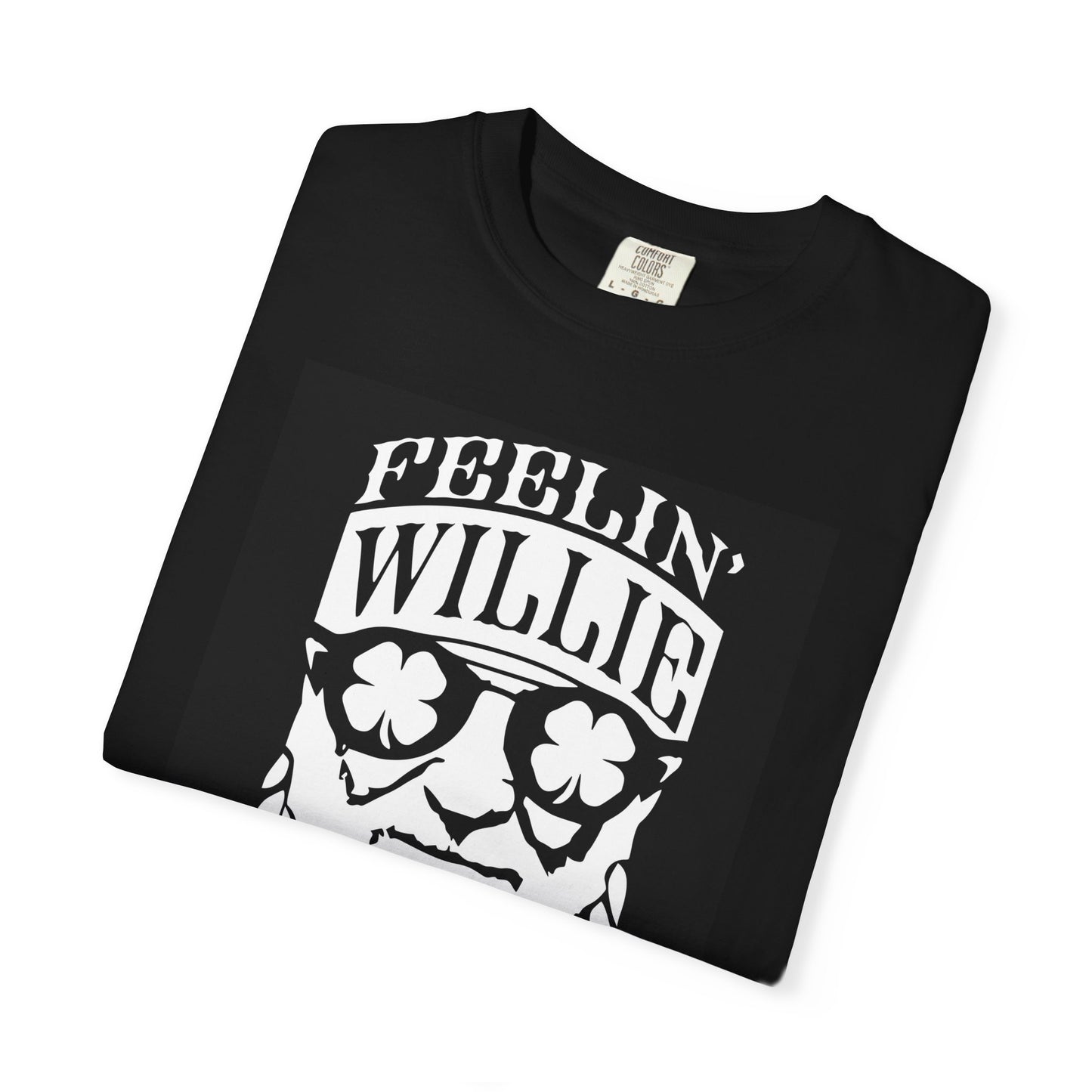 Lucky Feelin' Willie Unisex Garment-Dyed T-Shirt