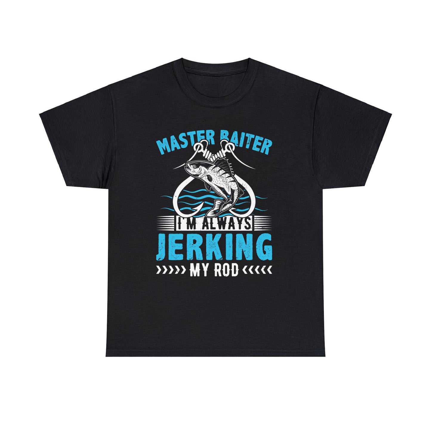 Fishing- master baiter- Heavy Cotton Tee Shirt
