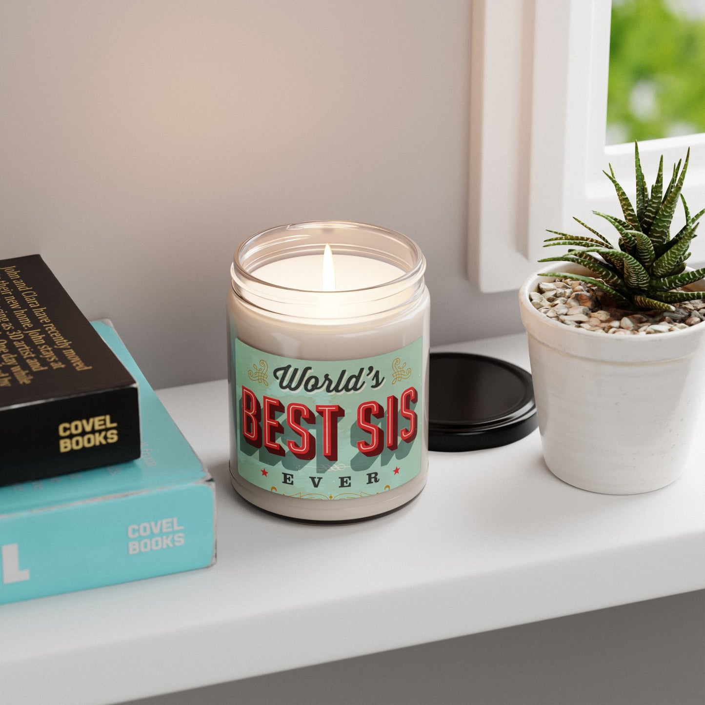 World’s best sis- Scented Soy Candle, 9oz