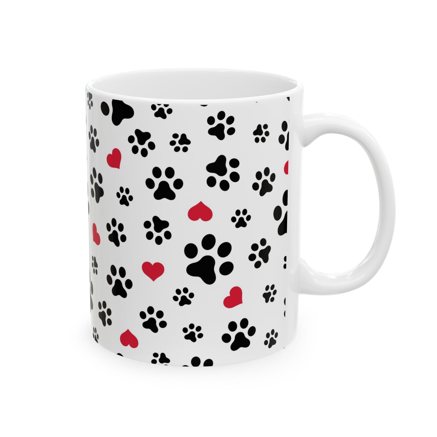 Cat prints— Ceramic Mug, (11oz,)
