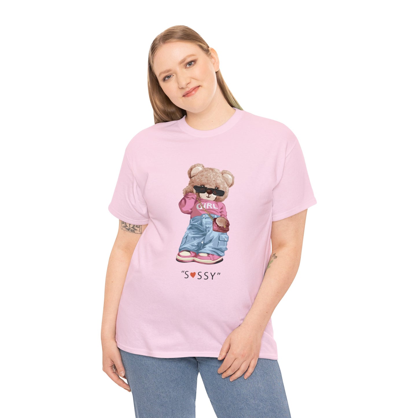 Sassy bear- Heavy Cotton Tee Shirt