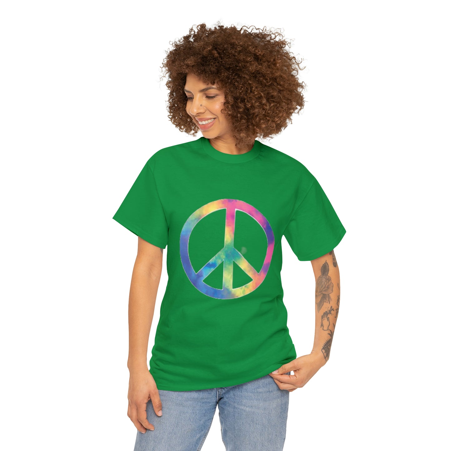 Peace- Unisex Heavy Cotton Tee