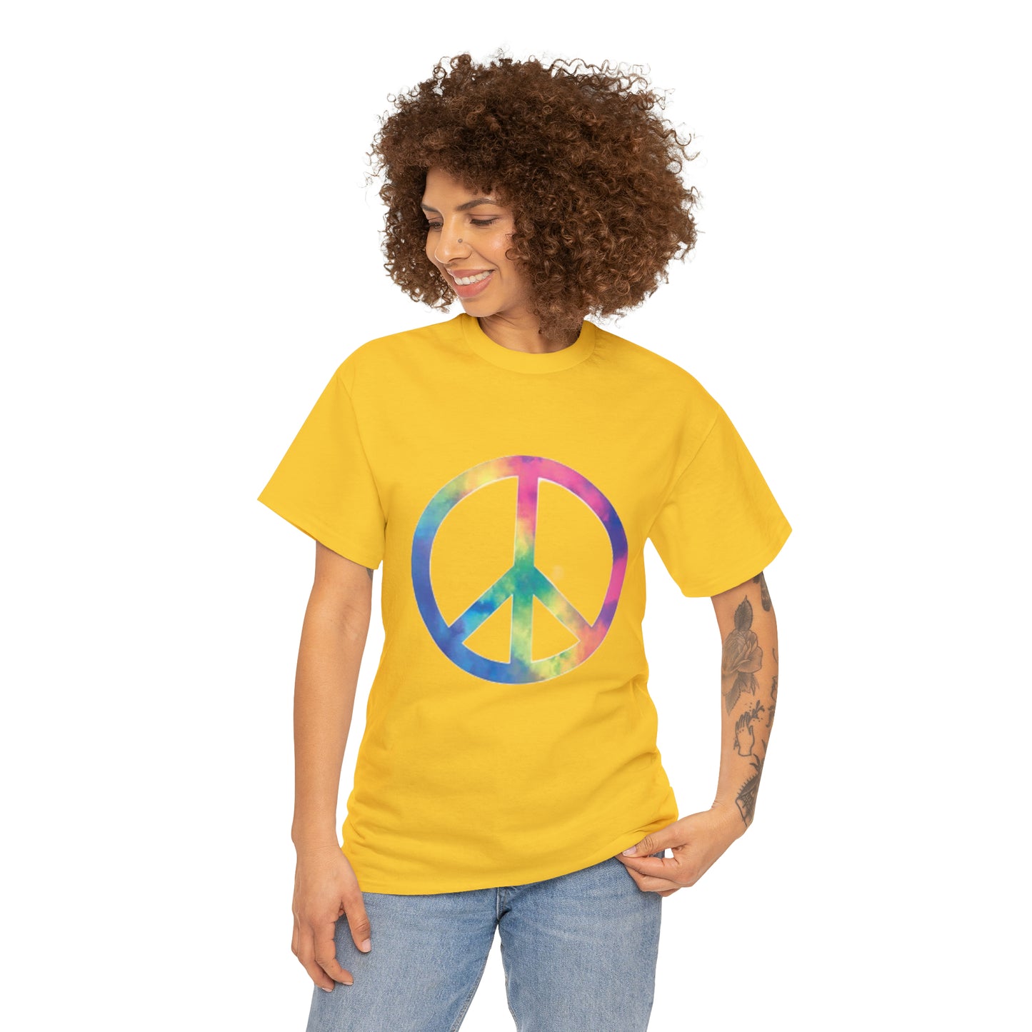 Peace- Unisex Heavy Cotton Tee