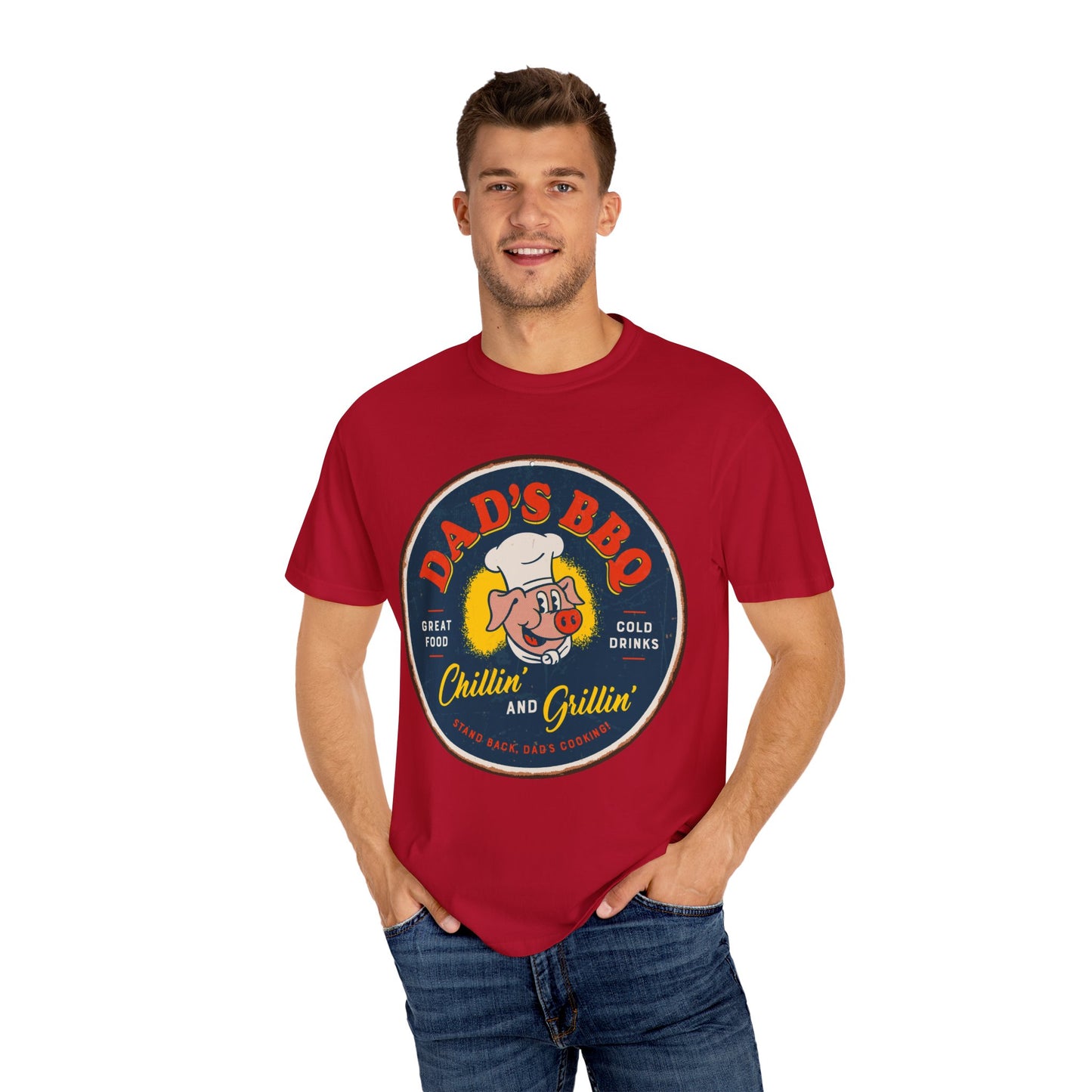 Dad's BBQ T-Shirt - Chill & Grill Design