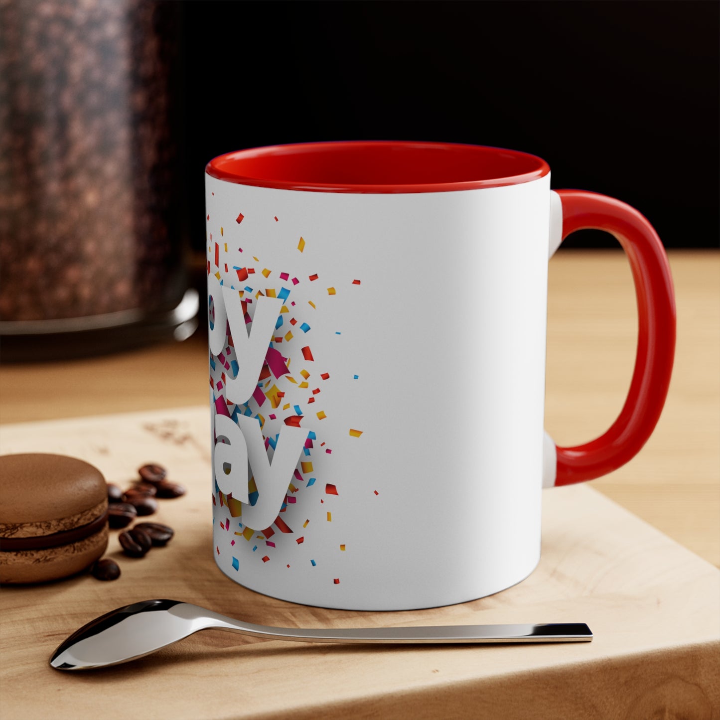 Happy Birthday— Accent coffee Mug