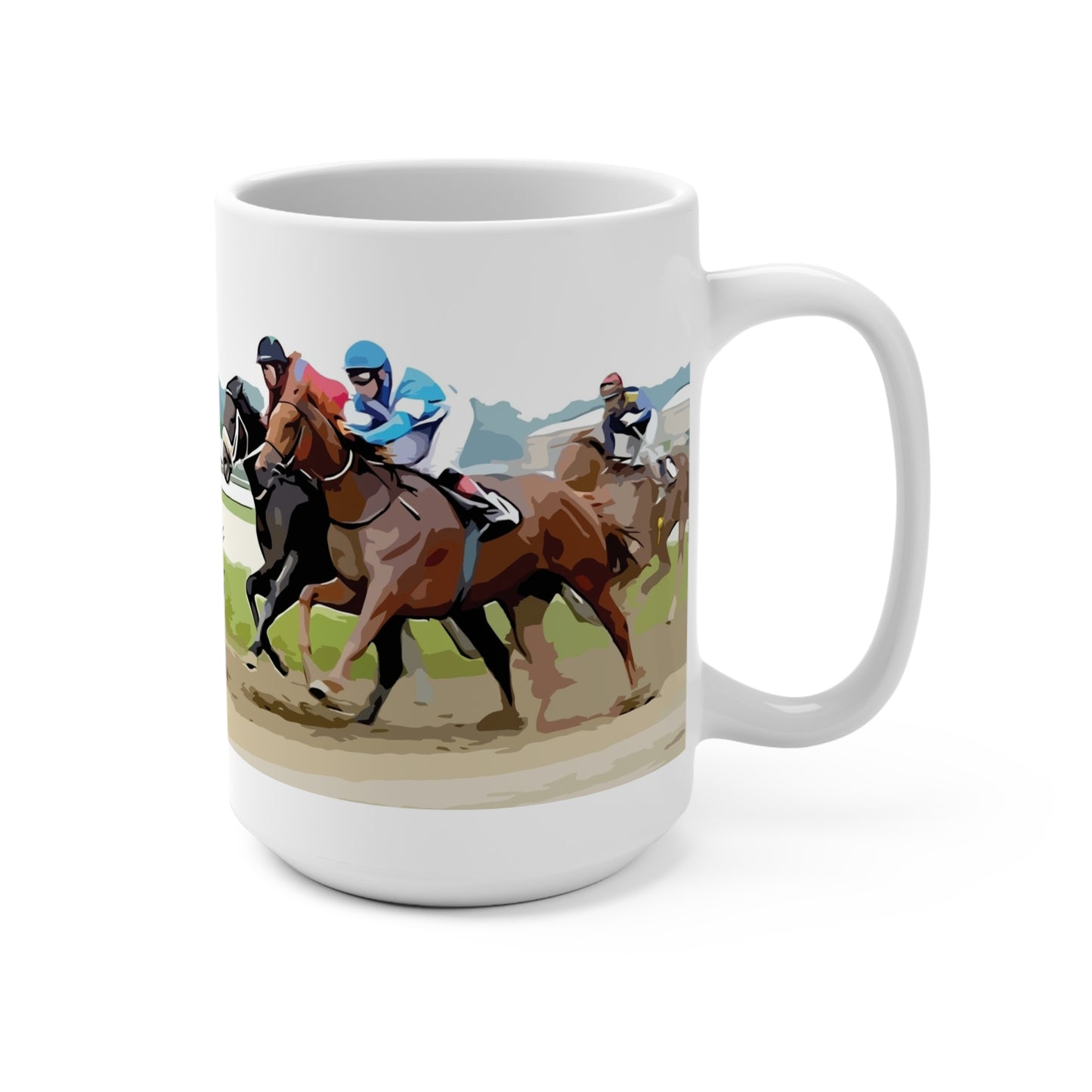 Horse race- coffee Mug 15oz