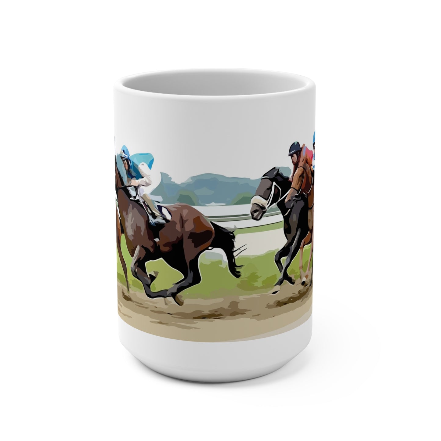 Horse race- coffee Mug 15oz