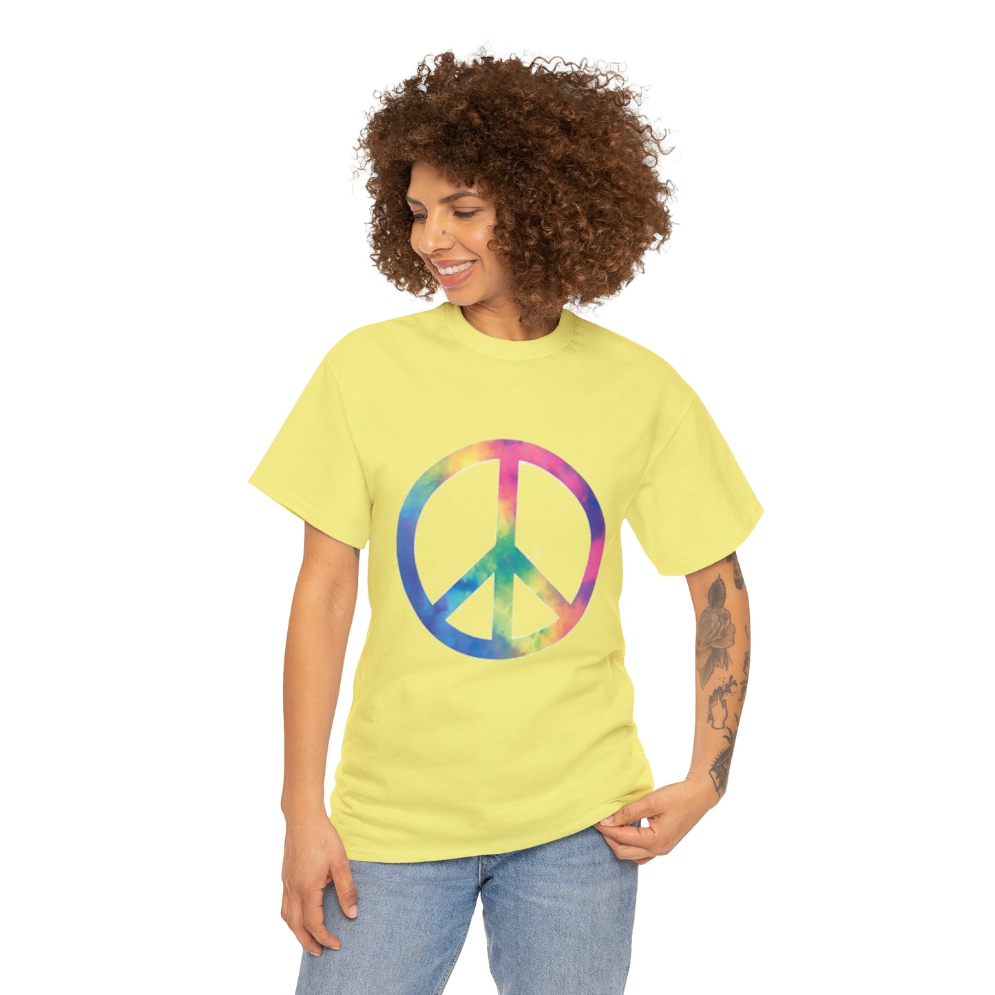 Peace- Unisex Heavy Cotton Tee