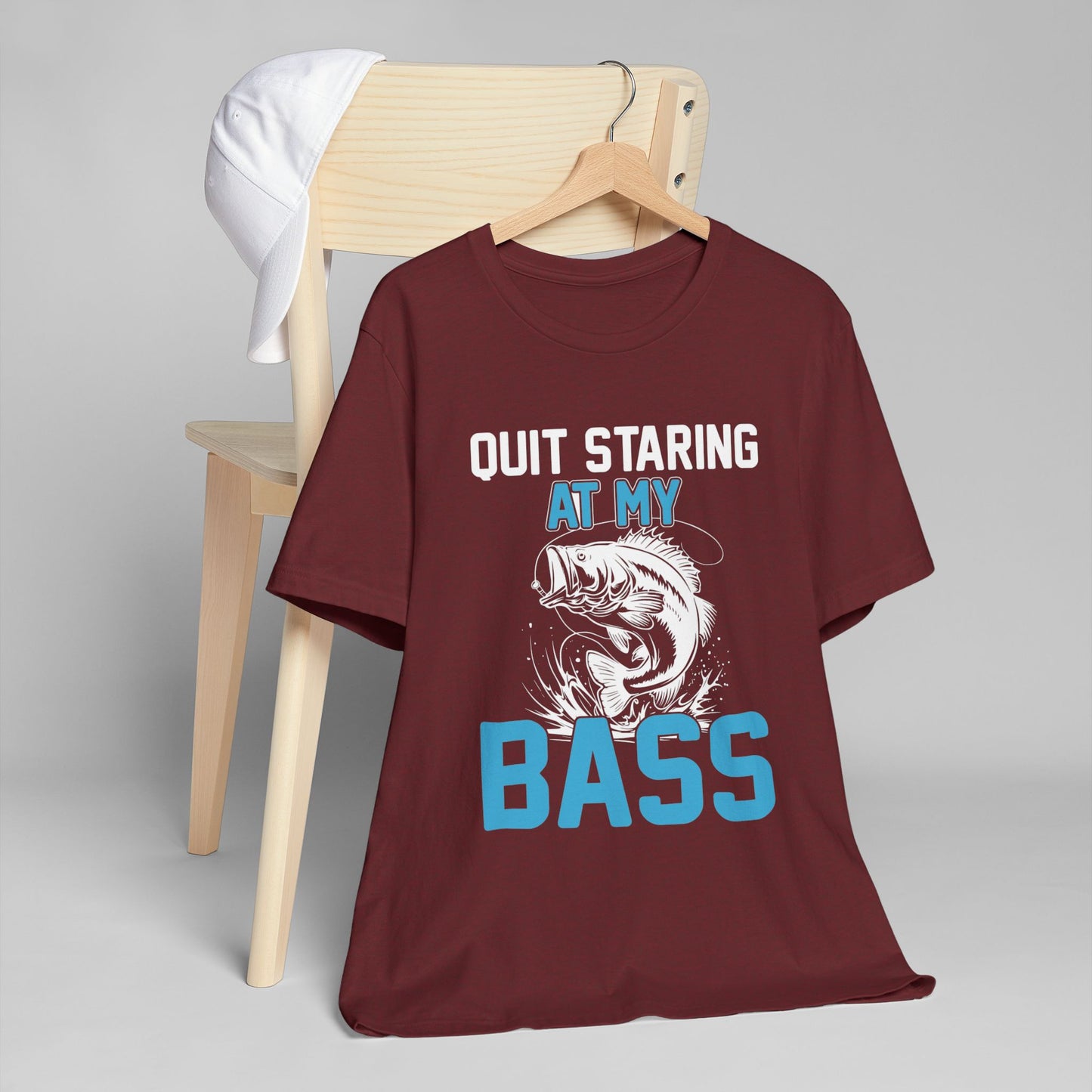 Bass Lover Unisex Jersey T-Shirt - Fun Fishing Tee, Gift for Anglers, Casual Wear, Music Lover Shirt, Summer Fashion