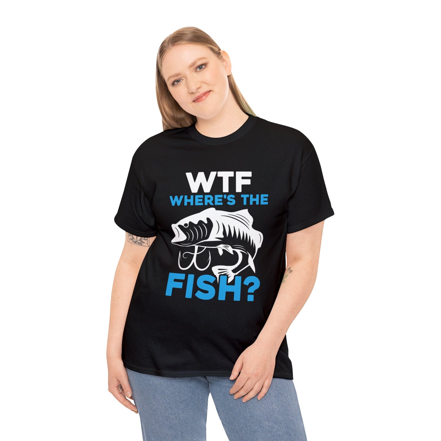 Wtf- where’s the fish- Heavy Cotton Tee