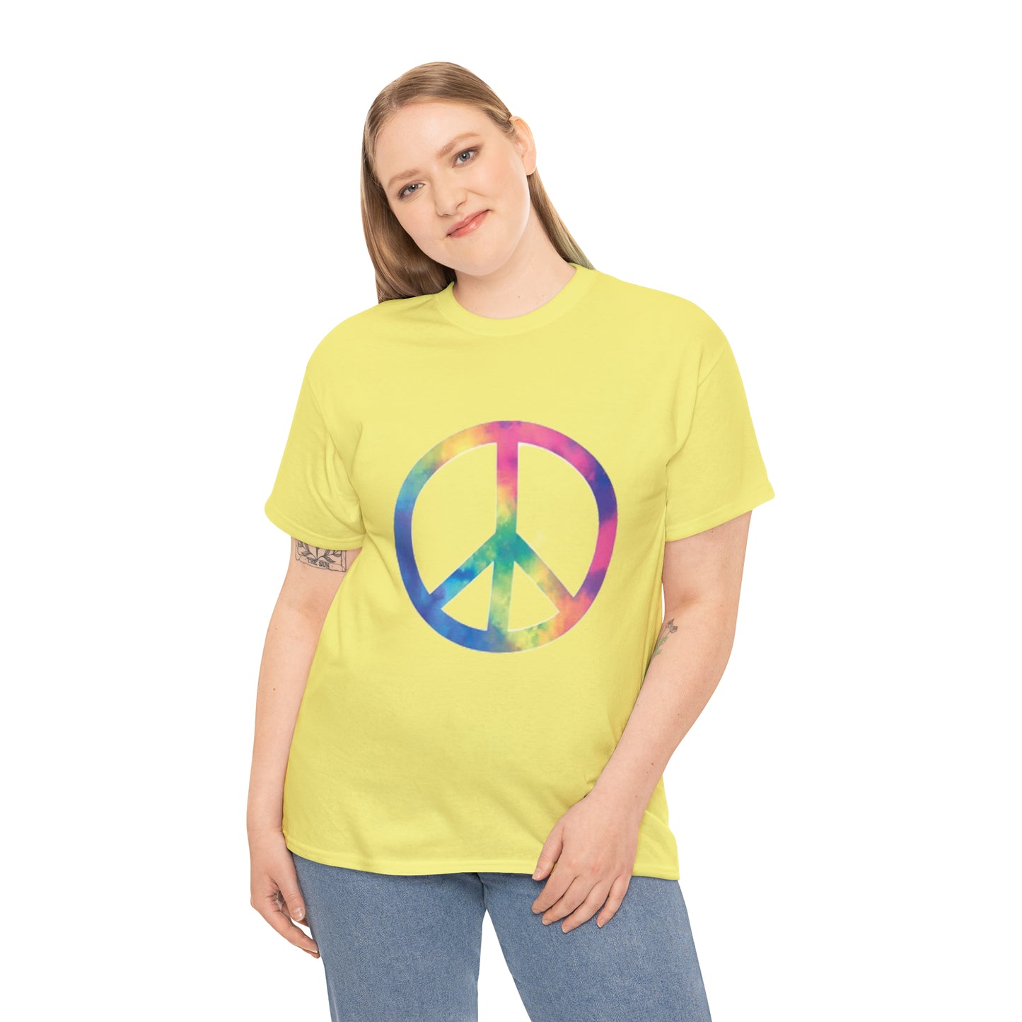 Peace- Unisex Heavy Cotton Tee