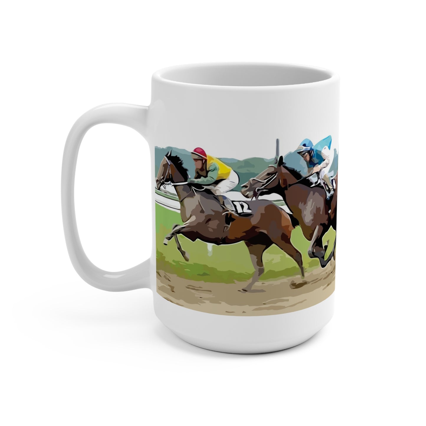Horse race- coffee Mug 15oz