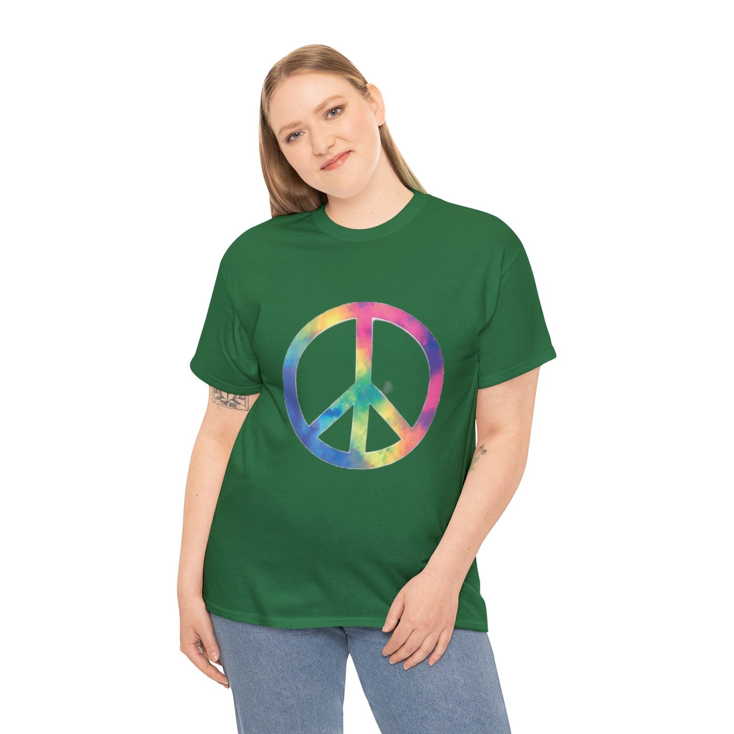 Peace- Unisex Heavy Cotton Tee