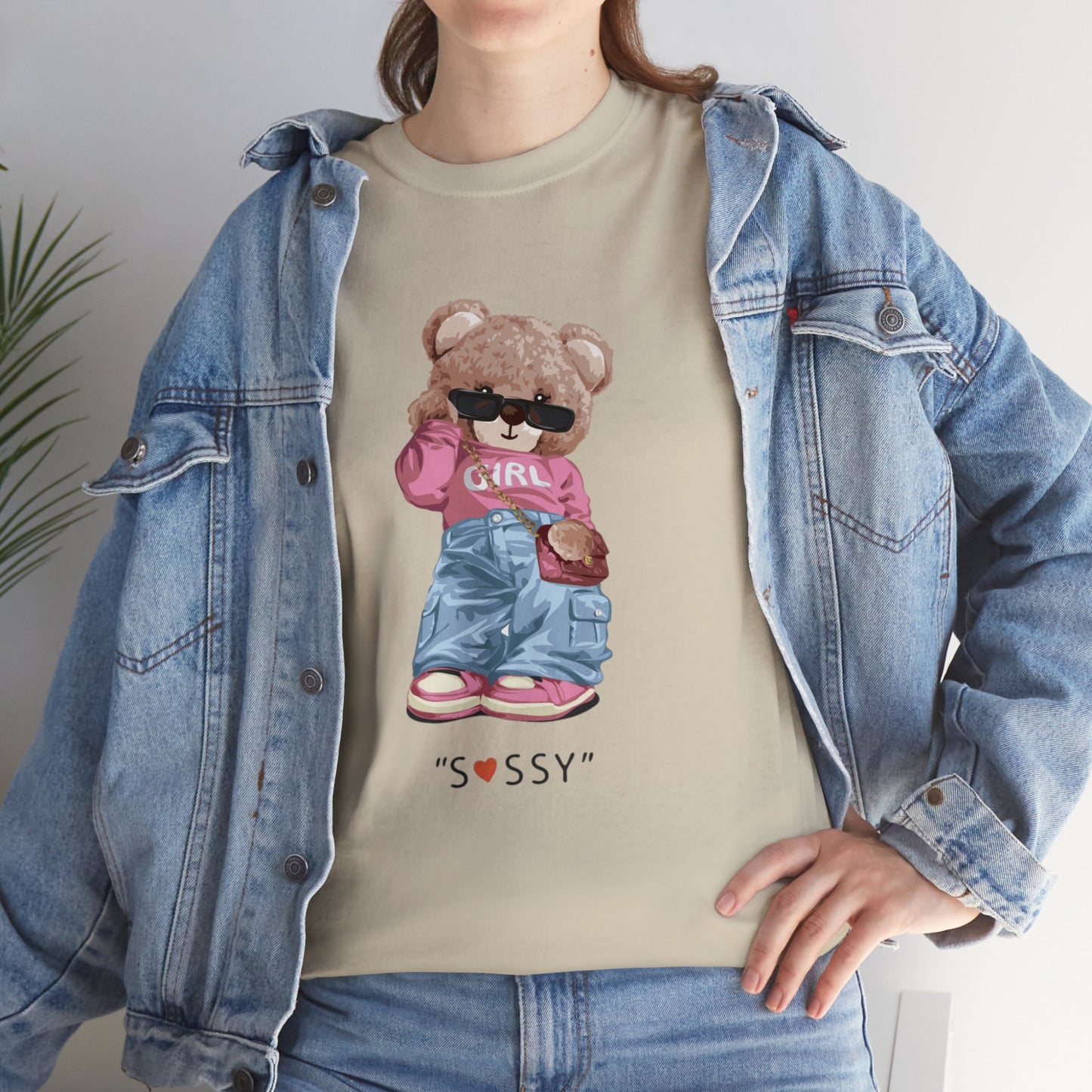 Sassy bear- Heavy Cotton Tee Shirt