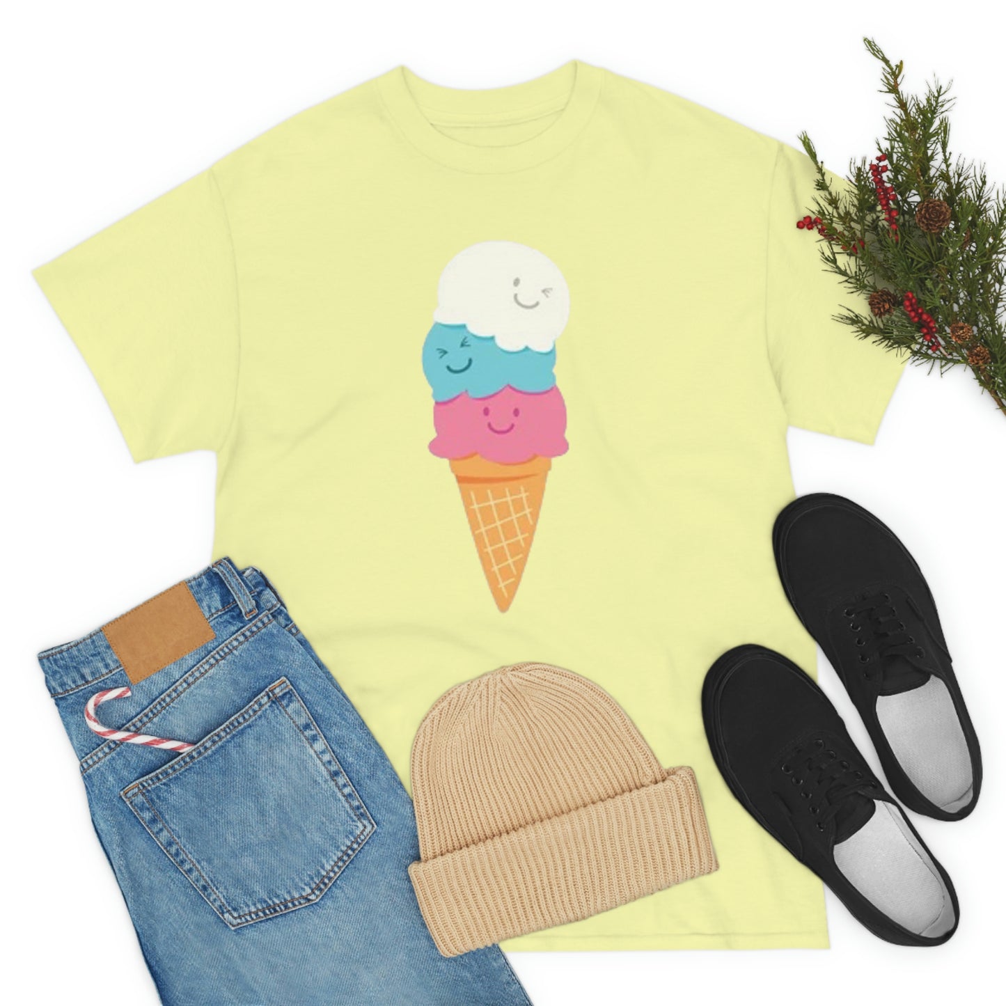 Ice cream- Unisex Heavy Cotton Tee