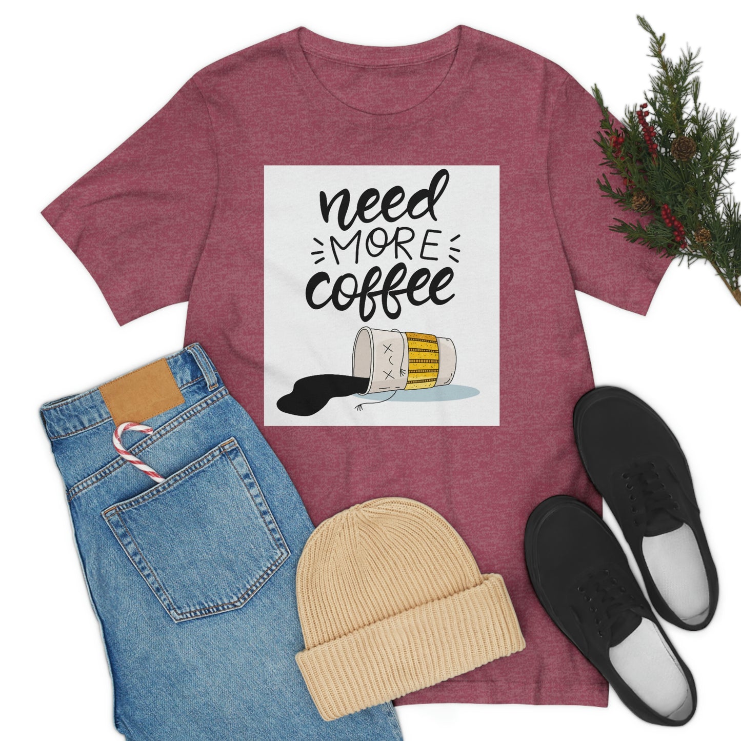 Need more coffee-Unisex Jersey Short Sleeve Tee