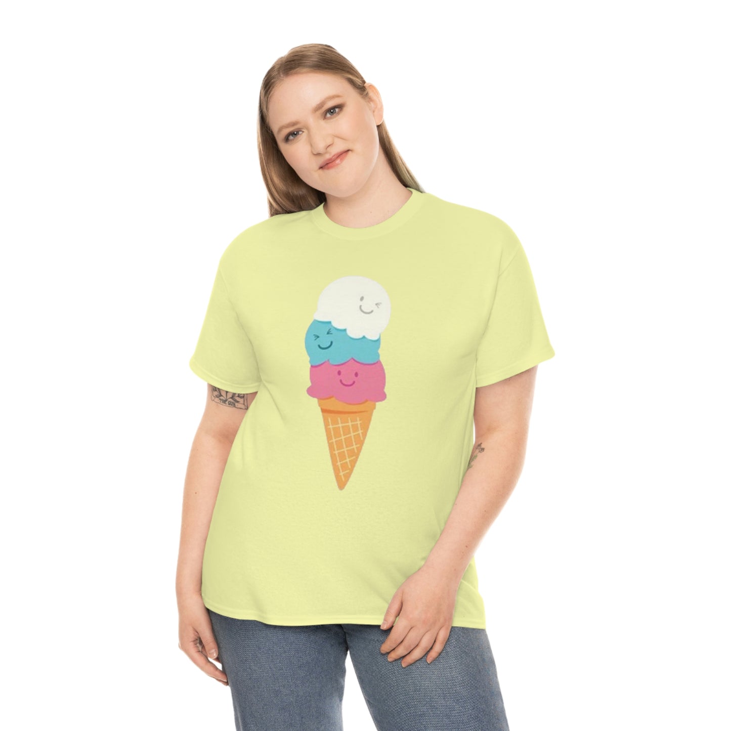 Ice cream- Unisex Heavy Cotton Tee