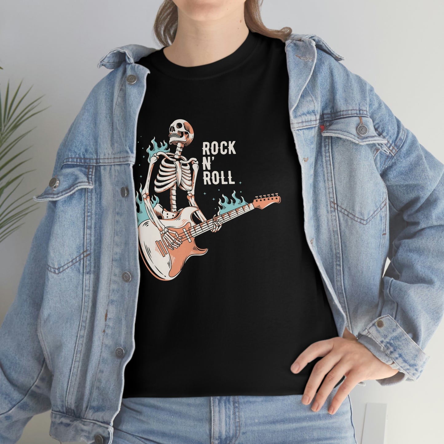 Rock and roll- Heavy Cotton Tee