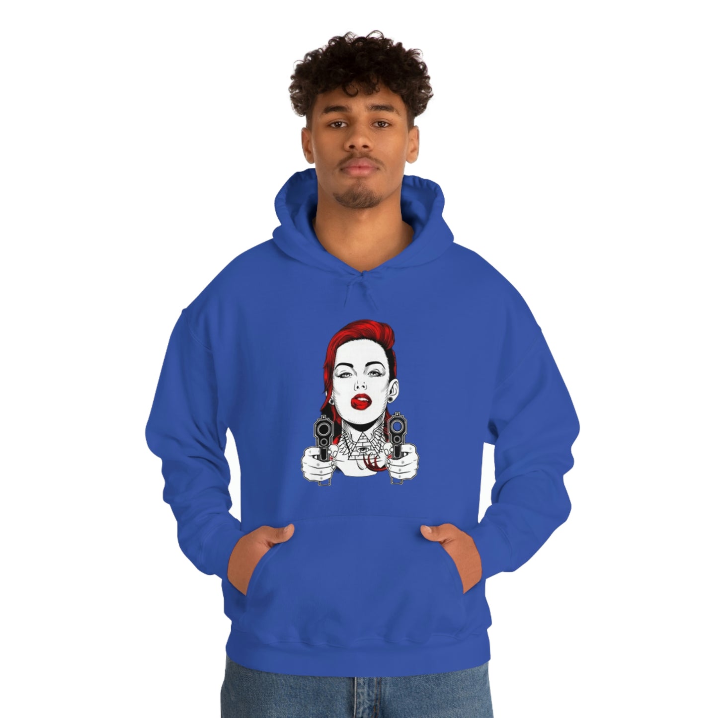 Girl gangster-Heavy Blend™ Hooded Sweatshirt