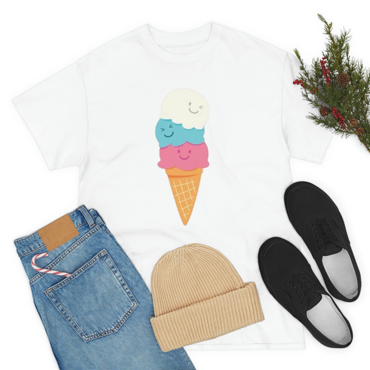 Ice cream- Unisex Heavy Cotton Tee