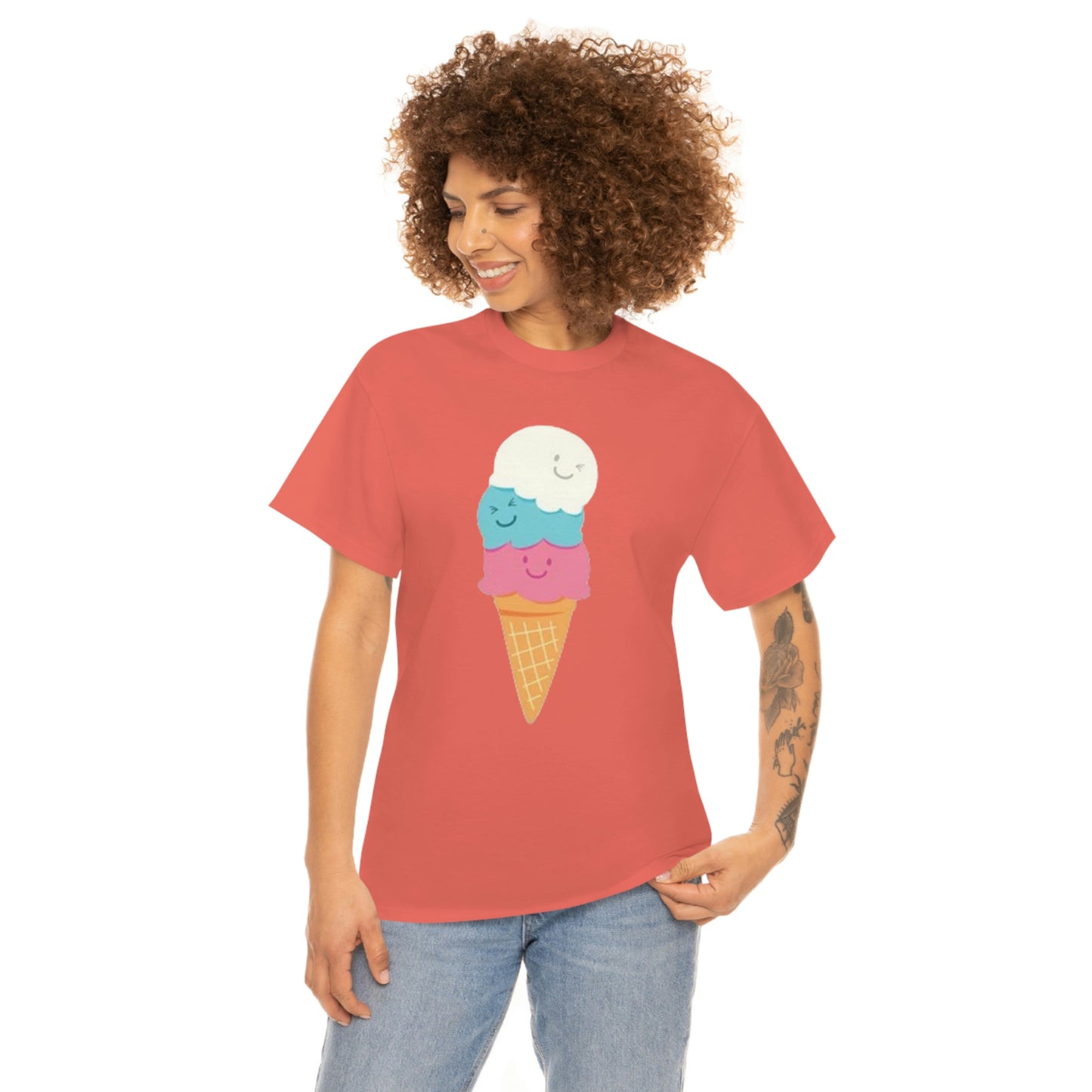Ice cream- Unisex Heavy Cotton Tee
