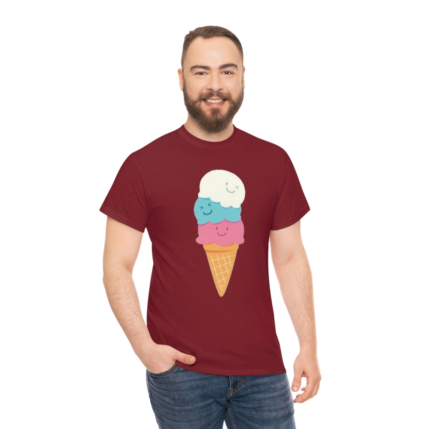Ice cream- Unisex Heavy Cotton Tee