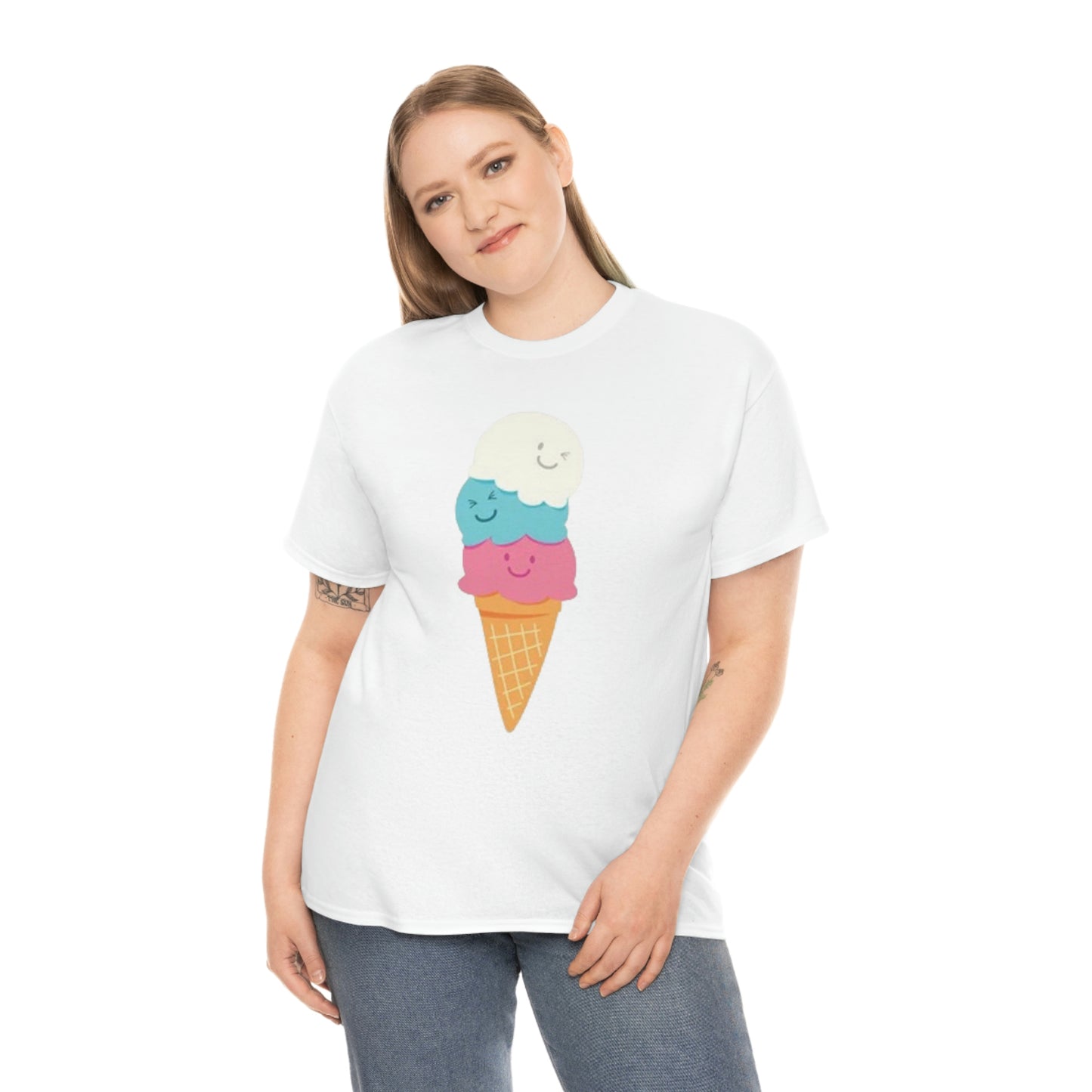 Ice cream- Unisex Heavy Cotton Tee