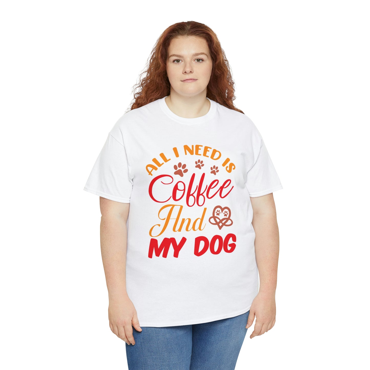 Need coffee and my dog- Heavy Cotton Tee