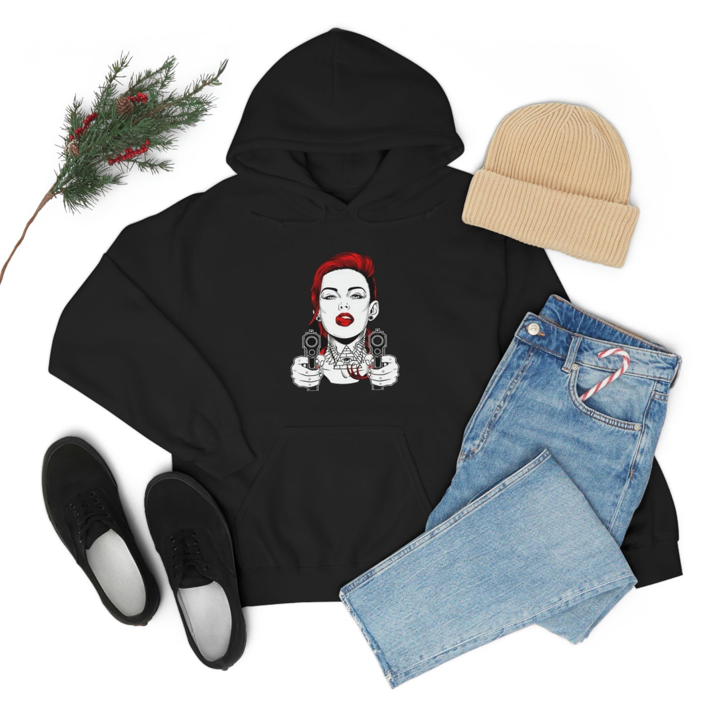 Girl gangster-Heavy Blend™ Hooded Sweatshirt