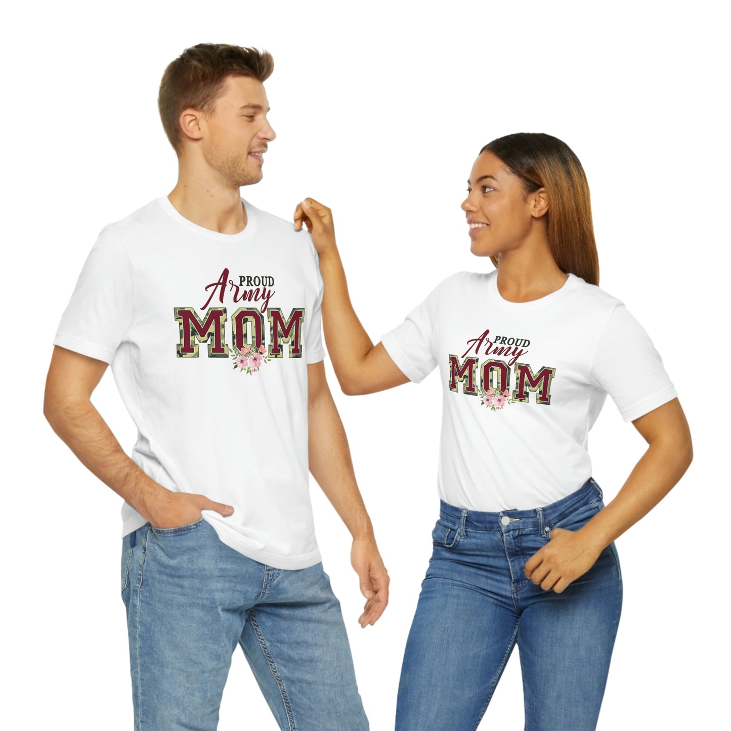 Proud army mom— Jersey Short Sleeve Tee