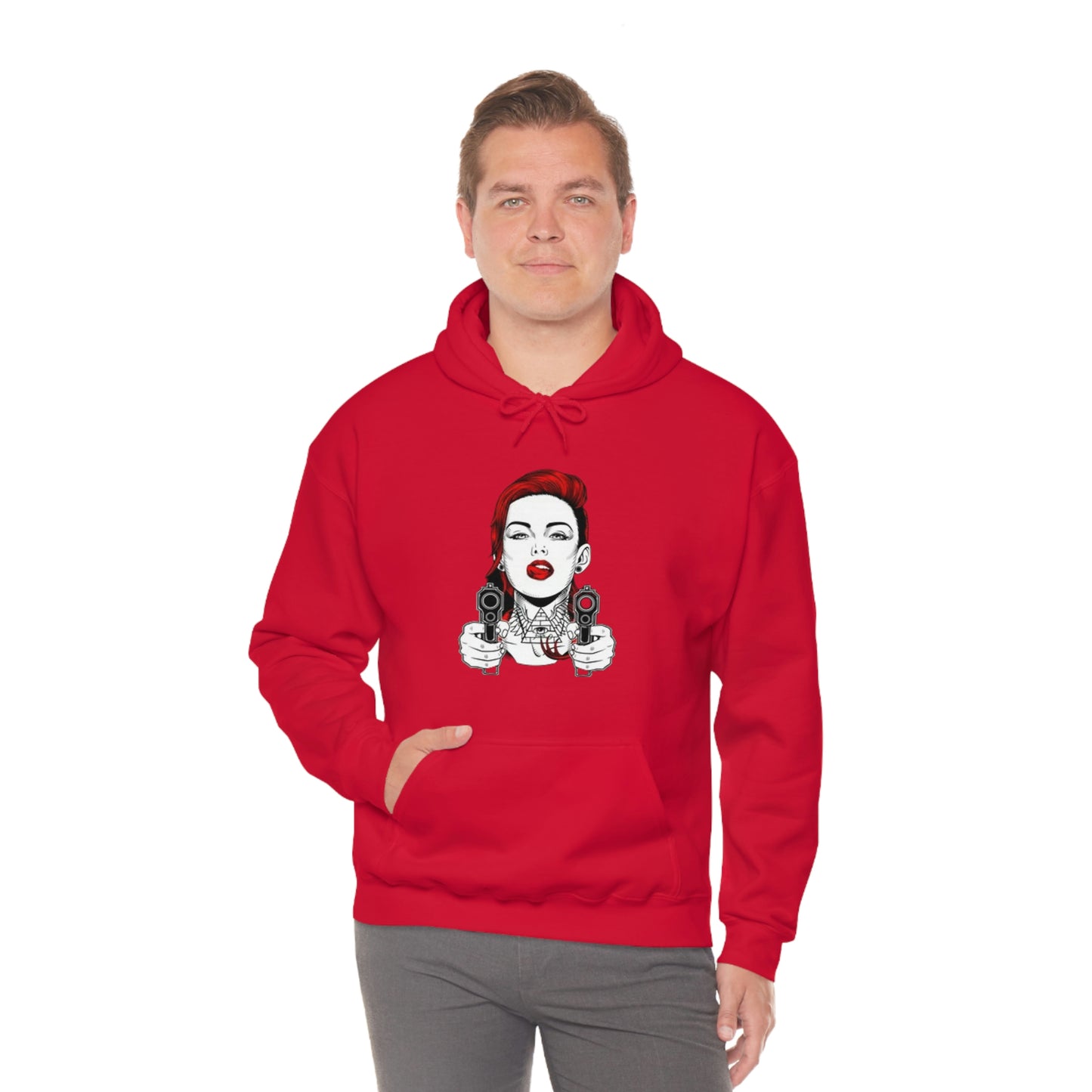 Girl gangster-Heavy Blend™ Hooded Sweatshirt