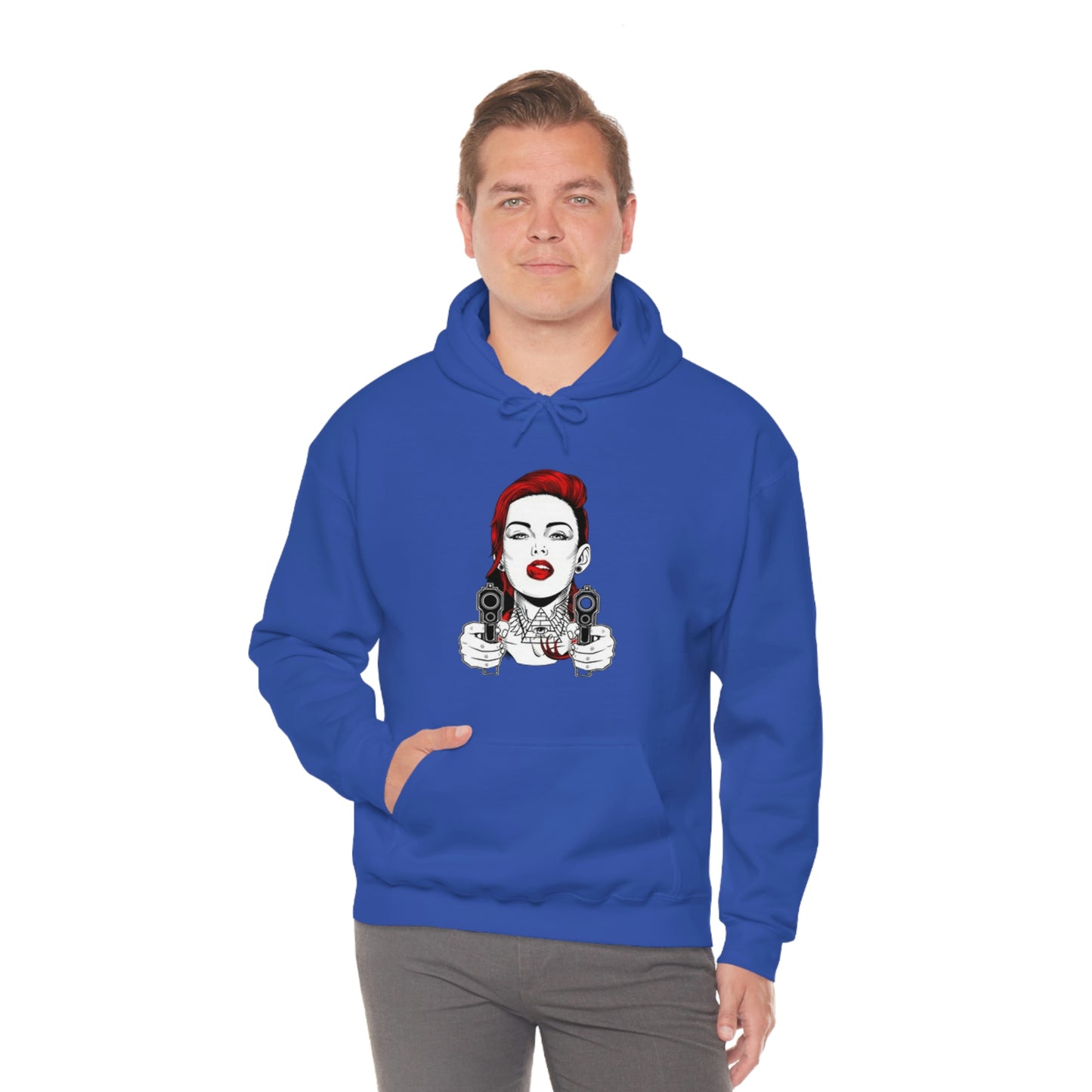 Girl gangster-Heavy Blend™ Hooded Sweatshirt