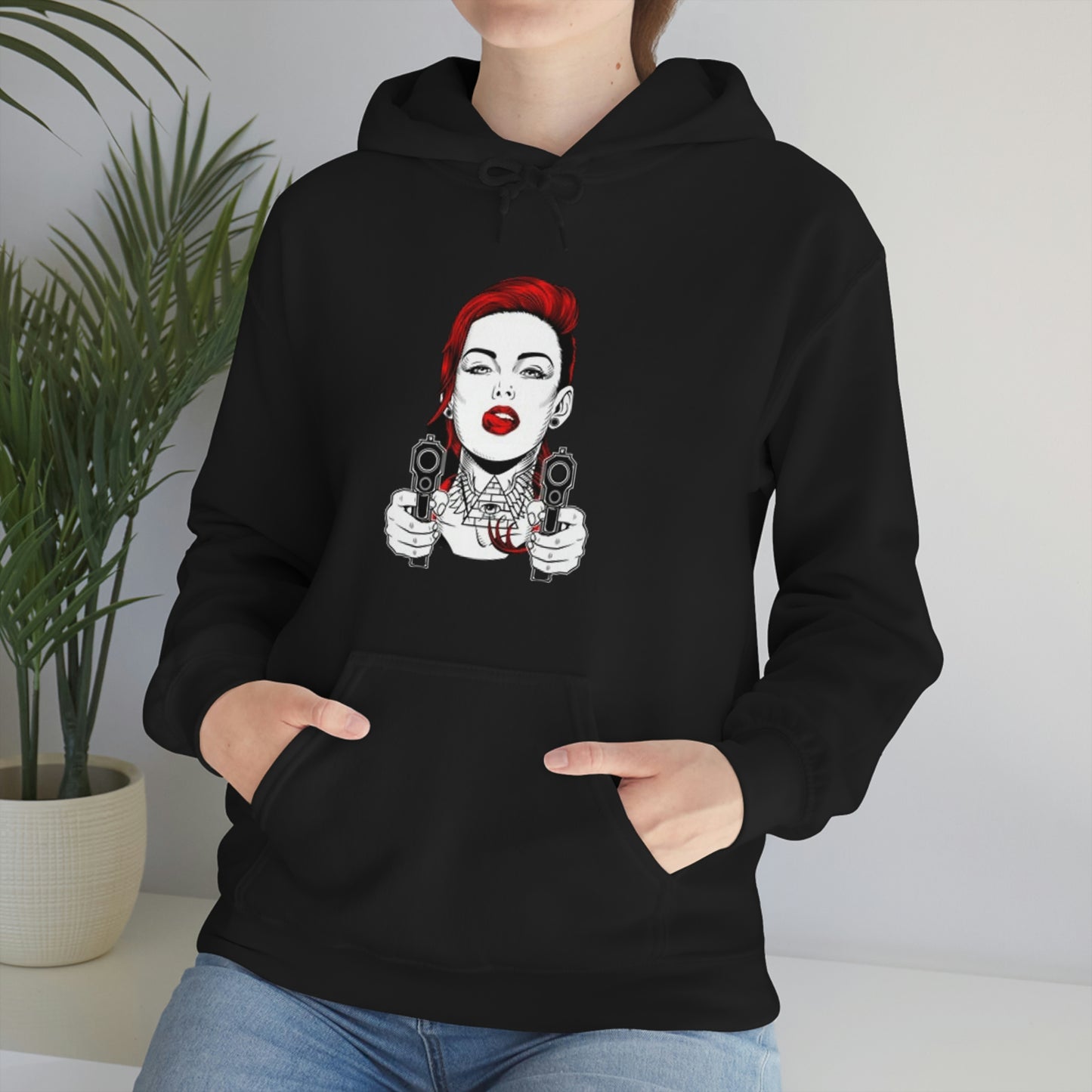Girl gangster-Heavy Blend™ Hooded Sweatshirt