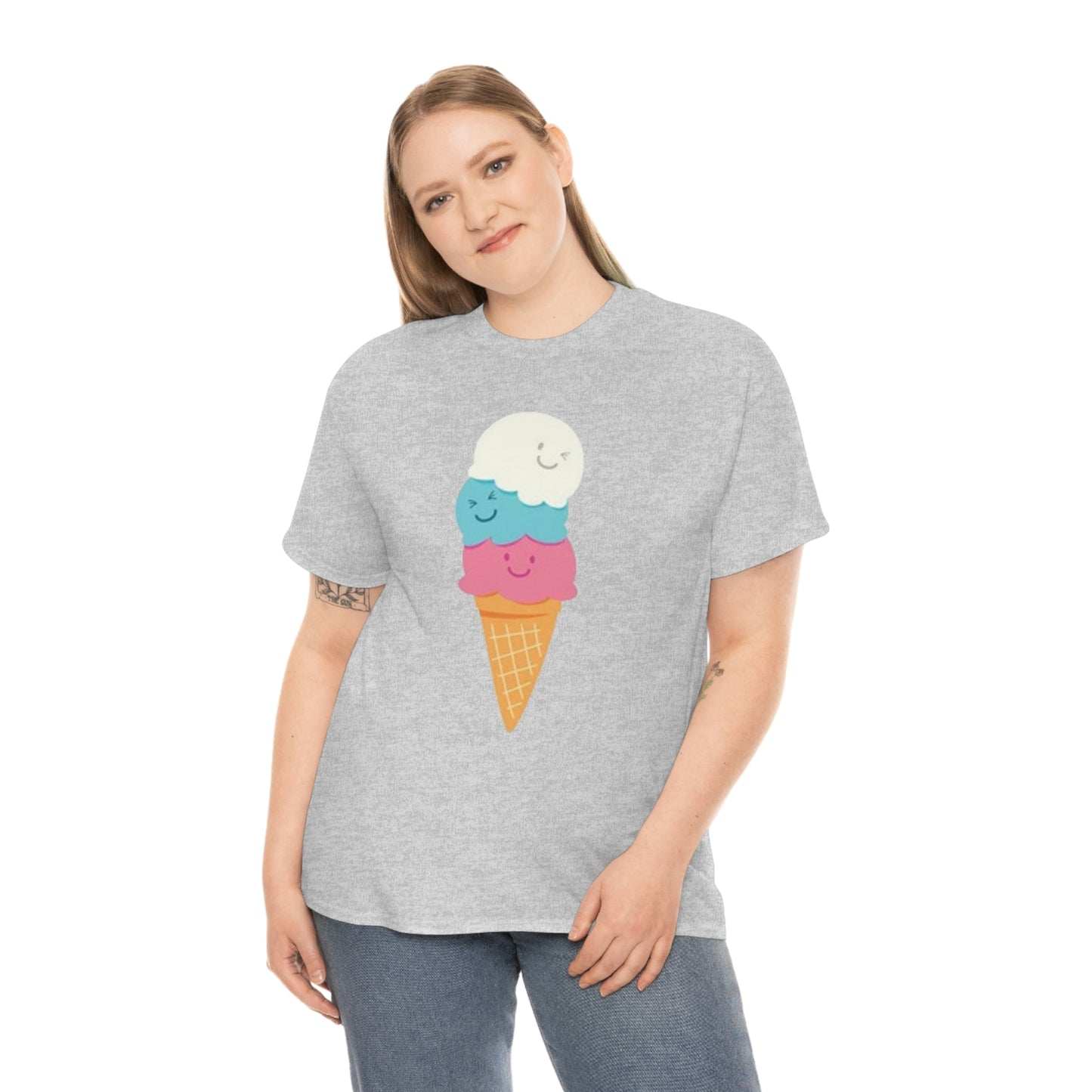 Ice cream- Unisex Heavy Cotton Tee