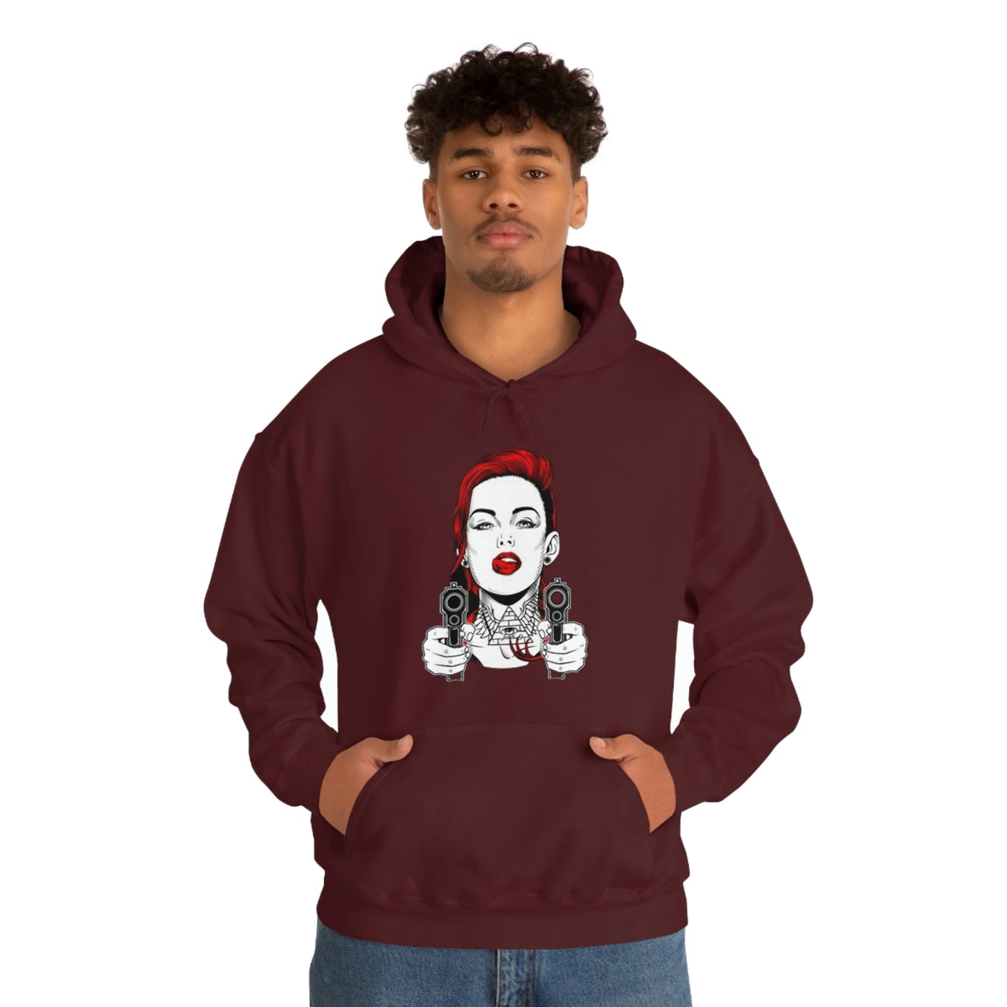 Girl gangster-Heavy Blend™ Hooded Sweatshirt