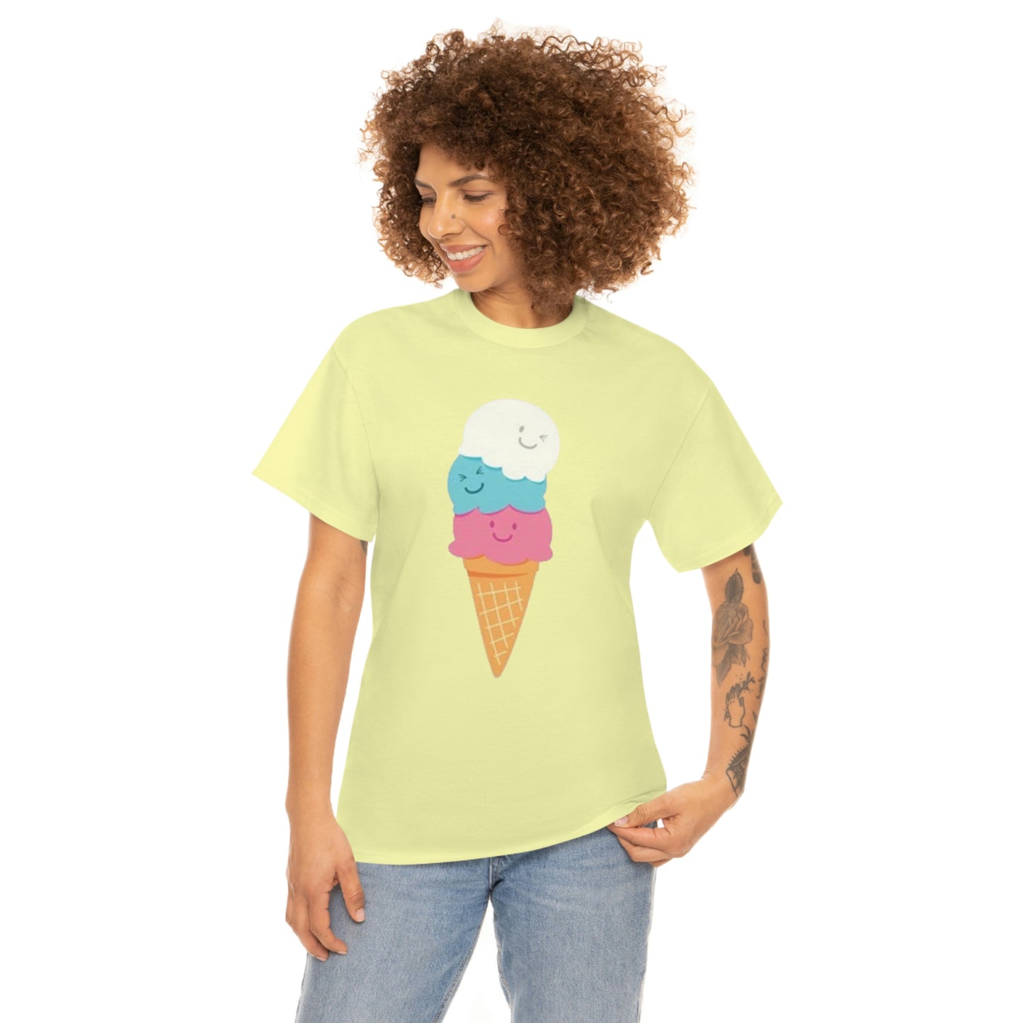 Ice cream- Unisex Heavy Cotton Tee