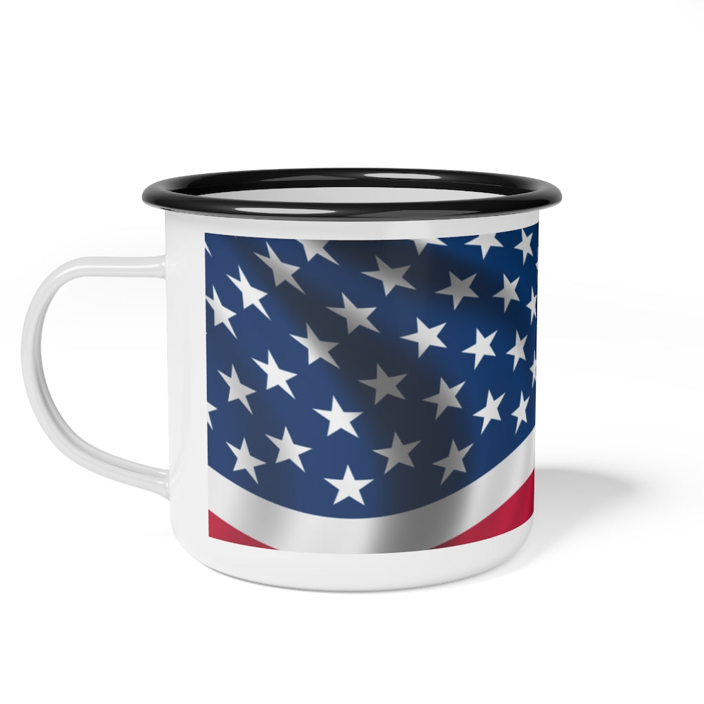 Eagle + flag- Enamel Camp Cup